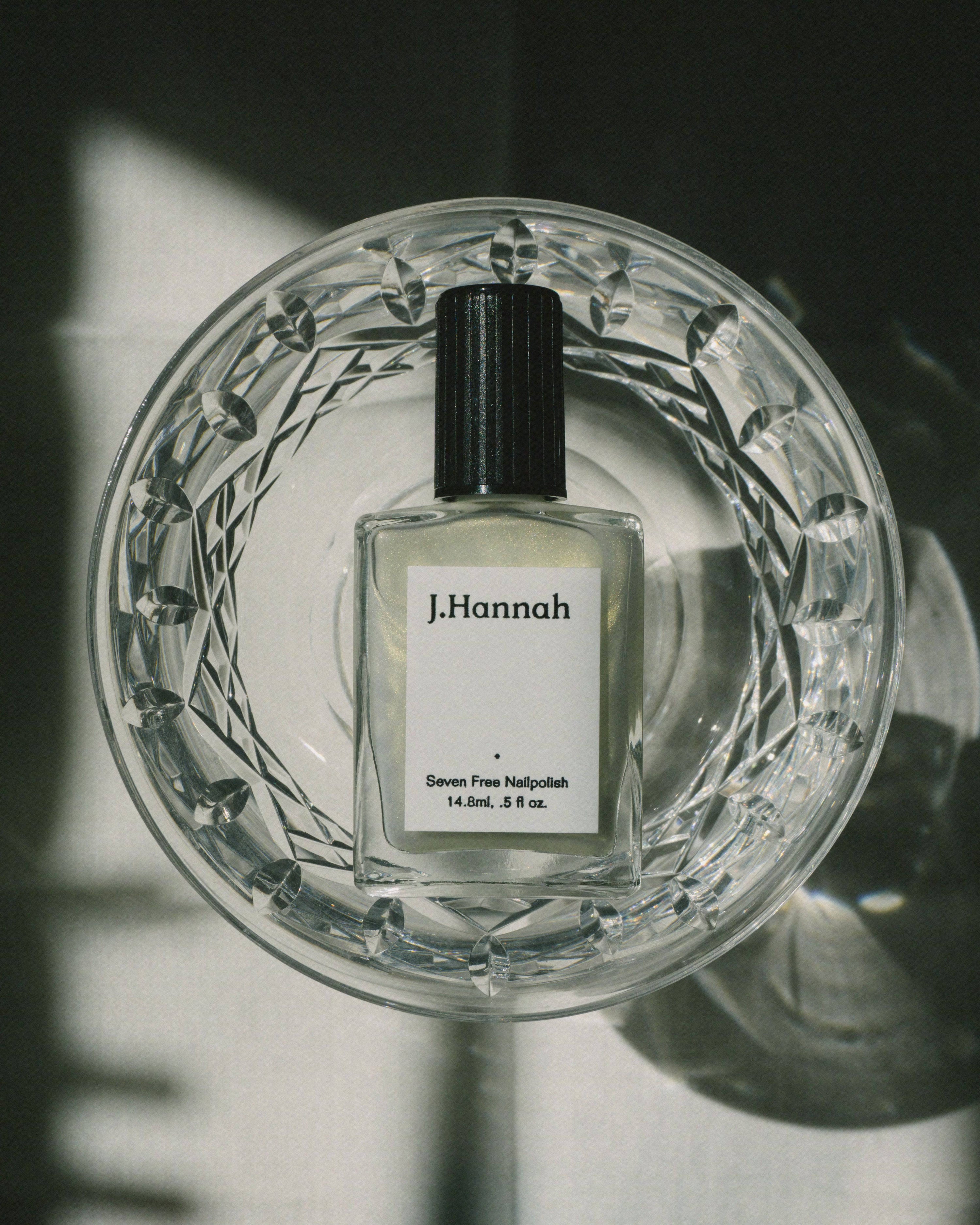 8336355557597, Akoya Nail Polish, Accessories, J.Hannah, accessories,cf-vendor-j-hannah,cruelty-free,Everyday,hepworth,j.hannah,laquer,nail,nails,non-toxic,organic,polish,purple,tint,vegan,watercolors,wine, Delicate lustre. Oyster. Baroque opulence. Akoya is our only transparent shade, offering a golden sheen at just the right angles. Free From: Toluene, Formaldehyde, Dibutyl Phthalate (DBP), Formaldehyde Resin, Camphor, Ethyl Tosylamide, Xylene, Triphenyl Phosphate (TPHP) Additionally, free from gluten and