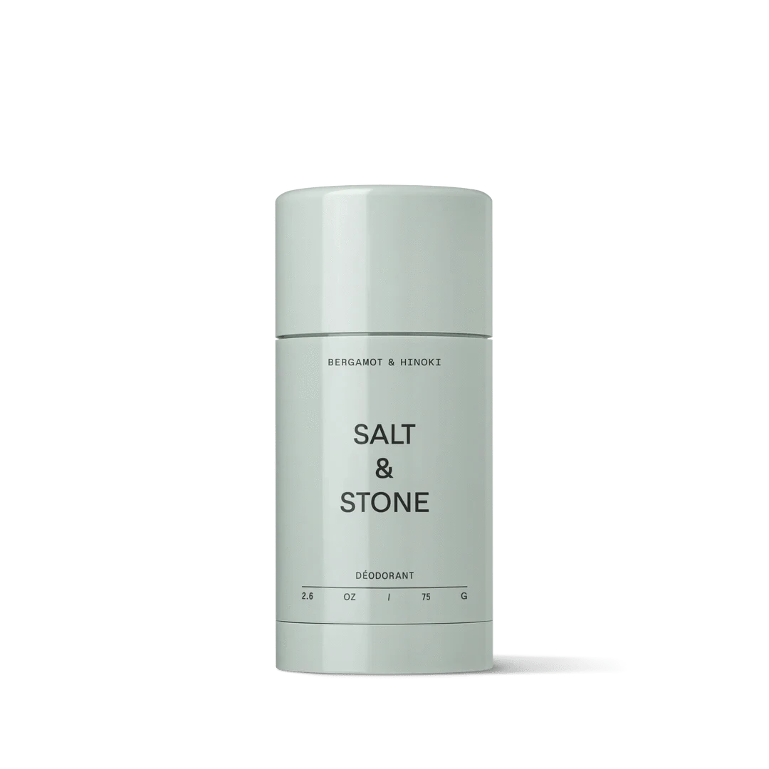 8951626563805, Bergamot & Hinoki Deodorant, Accessories, Salt & Stone, accessories,skin,skin care,skincare, An award-winning deodorant formulated for 48 hour protection. Seaweed extracts & hyaluronic acid moisturize the skin while probiotics help neutralize odor. Made without aluminum, parabens and phthalates. Sunlight sparkles on softly rolling waves. A deep breath. Awaken. Energize. Lift. Plunge into depths of eucalyptus and orange blossom, earthy vetiver and amber, warm and lingering. Crisp bergamot and