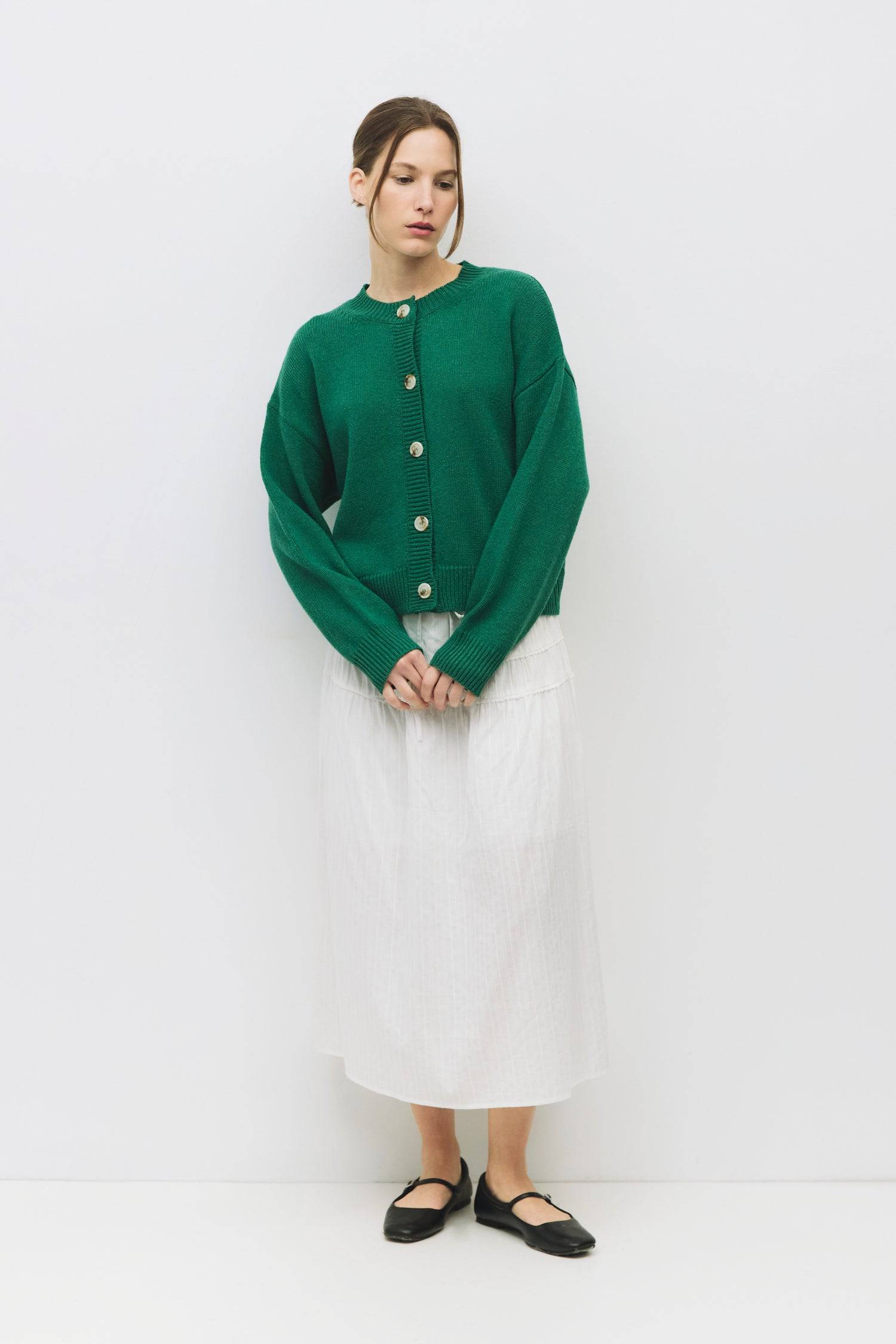 8809523183837, The Lucy Cardigan, Tops, All Row, All Row,allrow,Black,brown,Button Down Shirt,Button up,buttons,Cardigan,cf-color-black,cf-color-brown,cf-size-l,cf-size-m,cf-size-s,Comfortable,Crew Neck,Crew Neckline,Everyday,longsleeve,Matching Set,set,Sets,stretch,Stretchy,taupe,tonal buttons,Transitional,Womens,womens top, Information The Lucy Cardigan is a semi-cropped cardigan with a boxy fit and drop shoulder, crafted from a mid-weight knit fabric for optimal warmth. Perfect for layering with high-wai