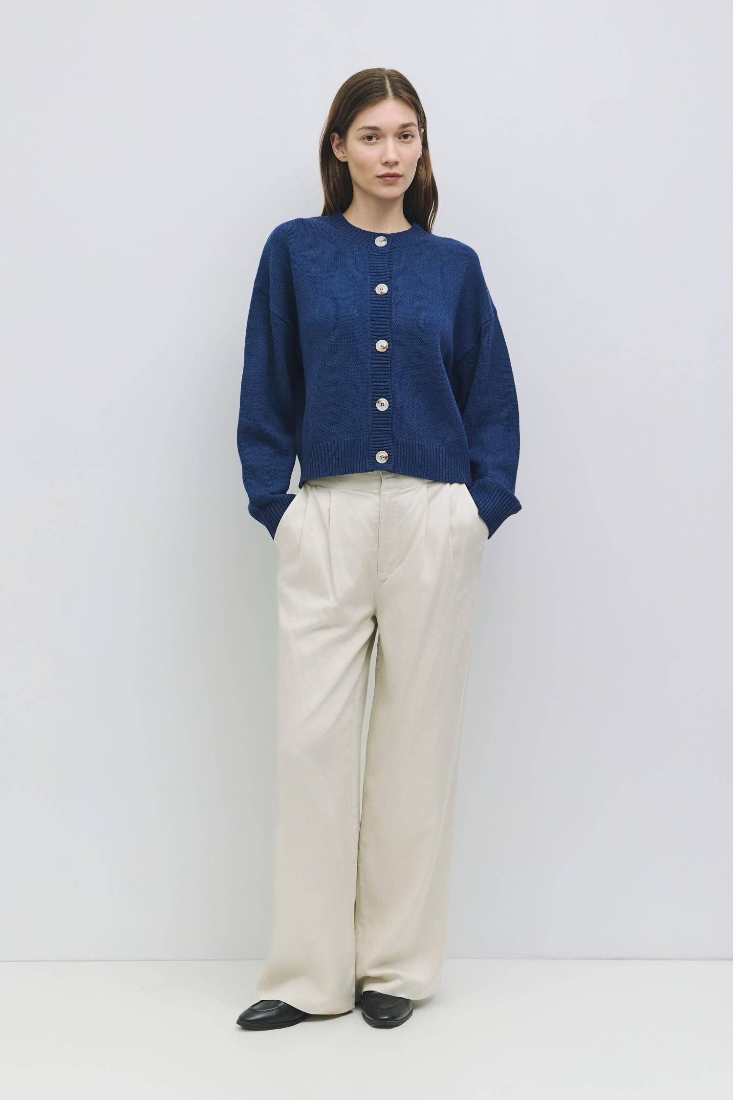 8809523183837, The Lucy Cardigan, Tops, All Row, All Row,allrow,Black,brown,Button Down Shirt,Button up,buttons,Cardigan,cf-color-black,cf-color-brown,cf-size-l,cf-size-m,cf-size-s,Comfortable,Crew Neck,Crew Neckline,Everyday,longsleeve,Matching Set,set,Sets,stretch,Stretchy,taupe,tonal buttons,Transitional,Womens,womens top, Information The Lucy Cardigan is a semi-cropped cardigan with a boxy fit and drop shoulder, crafted from a mid-weight knit fabric for optimal warmth. Perfect for layering with high-wai