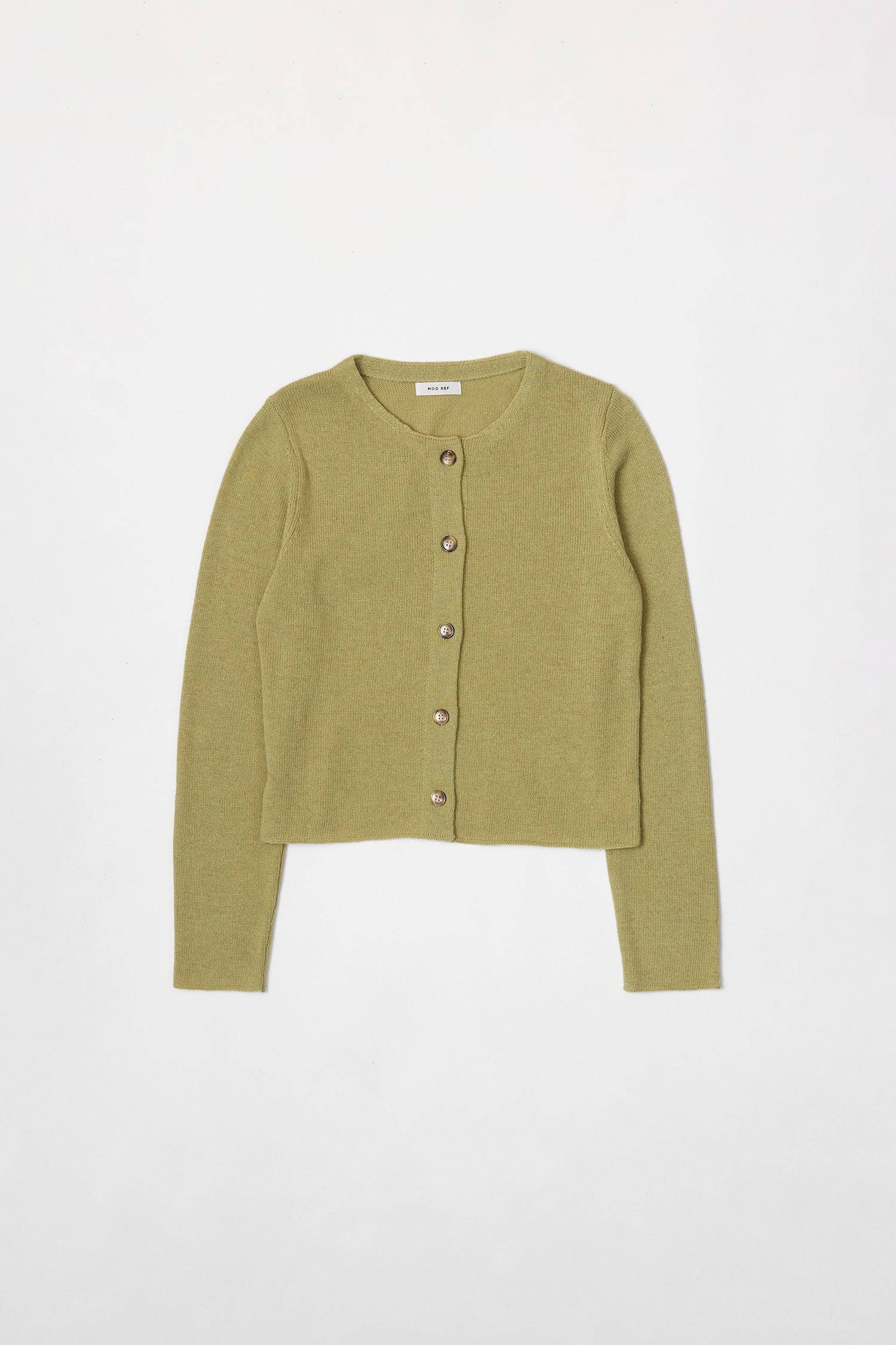 8364338381021, The Molly Cardigan, Outerwear, Mod Ref, Acrylic,beige,Blue,Cardigan,Casual,cf-color-beige,cf-color-blue,cf-color-grey,cf-color-sage,cf-size-l,cf-size-m,cf-size-s,cf-size-xl,cf-size-xs,cf-vendor-mod-ref,Cropped,cropped hemline,Everyday,fall,Grey,Heather Grey,Mod Ref,modref,new,polyester,polyurethane,Pullover,Sage,set,Sets,Sweater,Transitional,Women's, Information The Molly Cardigan is a chic light-weight knit cardigan. The cropped length offers a modern touch to a classic design. It also featu