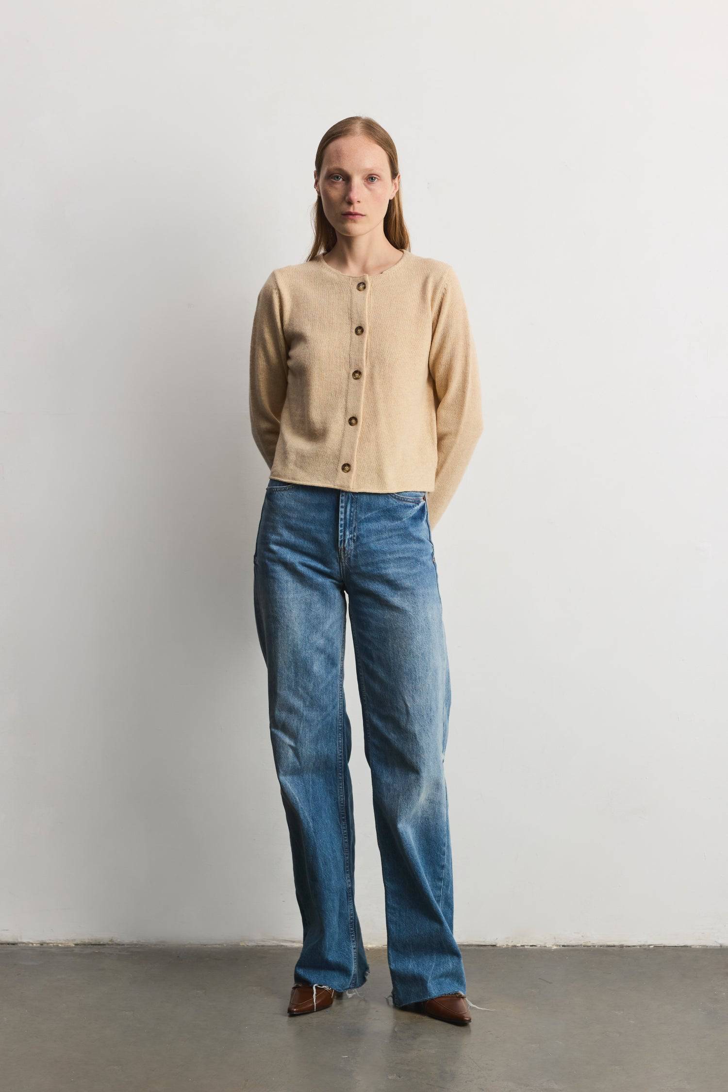 8364338381021, The Molly Cardigan, Outerwear, Mod Ref, Acrylic,beige,Blue,Cardigan,Casual,cf-color-beige,cf-color-blue,cf-color-grey,cf-color-sage,cf-size-l,cf-size-m,cf-size-s,cf-size-xl,cf-size-xs,cf-vendor-mod-ref,Cropped,cropped hemline,Everyday,fall,Grey,Heather Grey,Mod Ref,modref,new,polyester,polyurethane,Pullover,Sage,set,Sets,Sweater,Transitional,Women's, Information The Molly Cardigan is a chic light-weight knit cardigan. The cropped length offers a modern touch to a classic design. It also featu