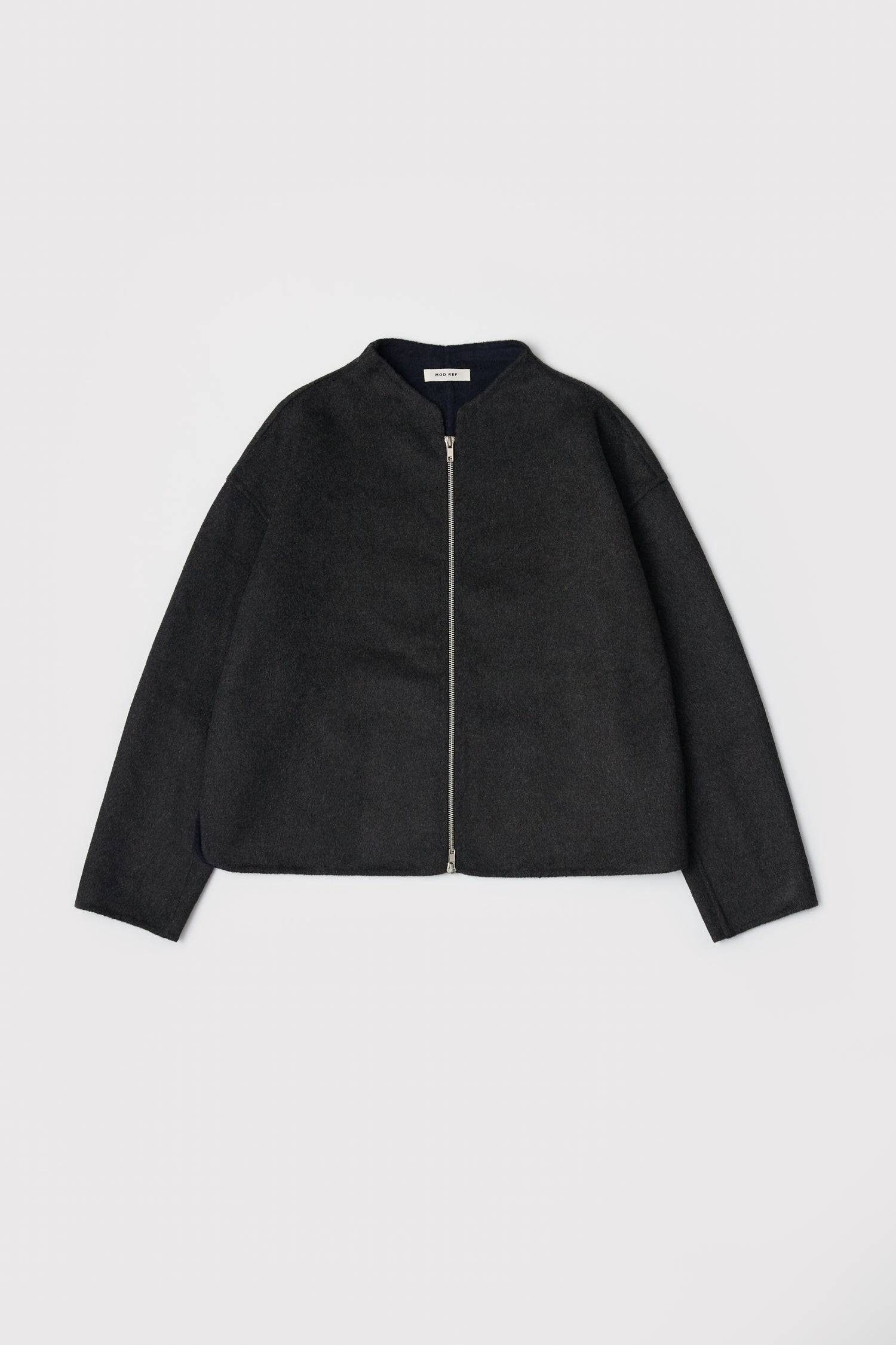 8831739822301, The Rune Jacket, Outerwear, Mod Ref, 2 way zipper,Black,Casual,cf-size-l,cf-size-m,cf-size-s,cf-vendor-mod-ref,Closet Staple,Coat,Collar,collared,Comfort,Comfortable,Detail,Details,Double Zipper,Everyday,final-sale,finalsale,High Neck,high neckline,Jacket,layer,layered,layering,Layers,Long,Long Sleeve,modref,new,Outerwear,Oversized,Pocket,Pockets,sale,Staple,two-way zipper,Womens,Wool,wool blend,Zipper, Information The Rune Jacket is a hand-made, wool blend zip-up jacket designed with a high