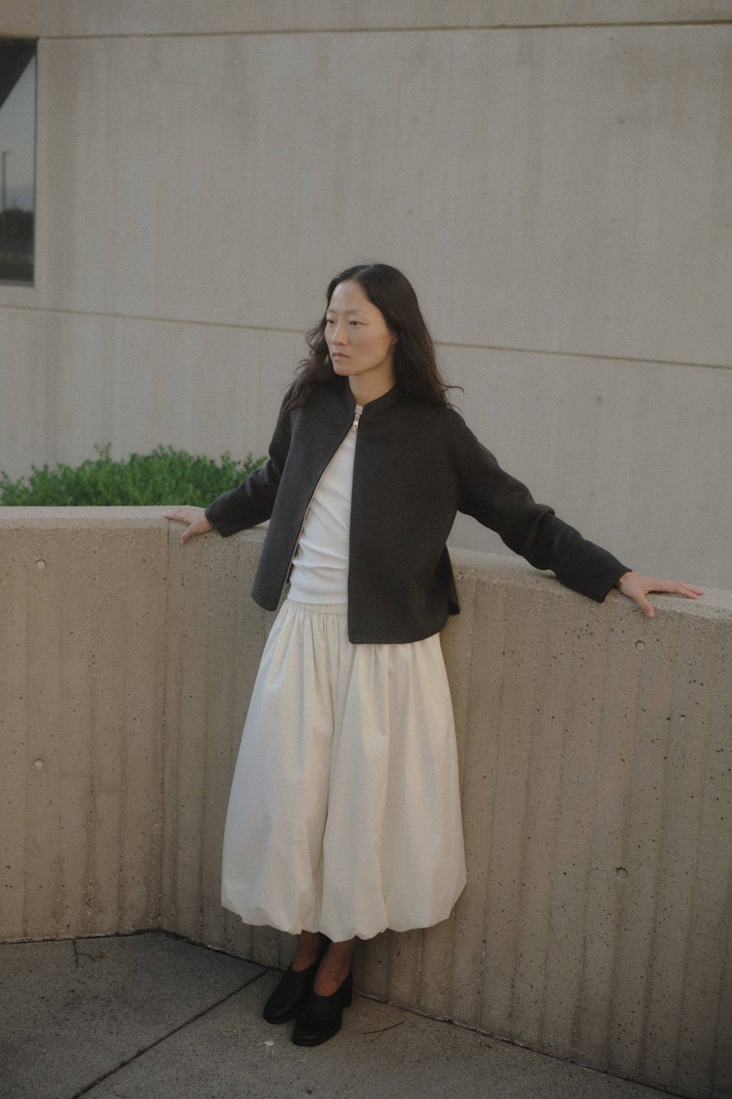 8831739822301, The Rune Jacket, Outerwear, Mod Ref, 2 way zipper,Black,Casual,cf-size-l,cf-size-m,cf-size-s,cf-vendor-mod-ref,Closet Staple,Coat,Collar,collared,Comfort,Comfortable,Detail,Details,Double Zipper,Everyday,final-sale,finalsale,High Neck,high neckline,Jacket,layer,layered,layering,Layers,Long,Long Sleeve,modref,new,Outerwear,Oversized,Pocket,Pockets,sale,Staple,two-way zipper,Womens,Wool,wool blend,Zipper, Information The Rune Jacket is a hand-made, wool blend zip-up jacket designed with a high