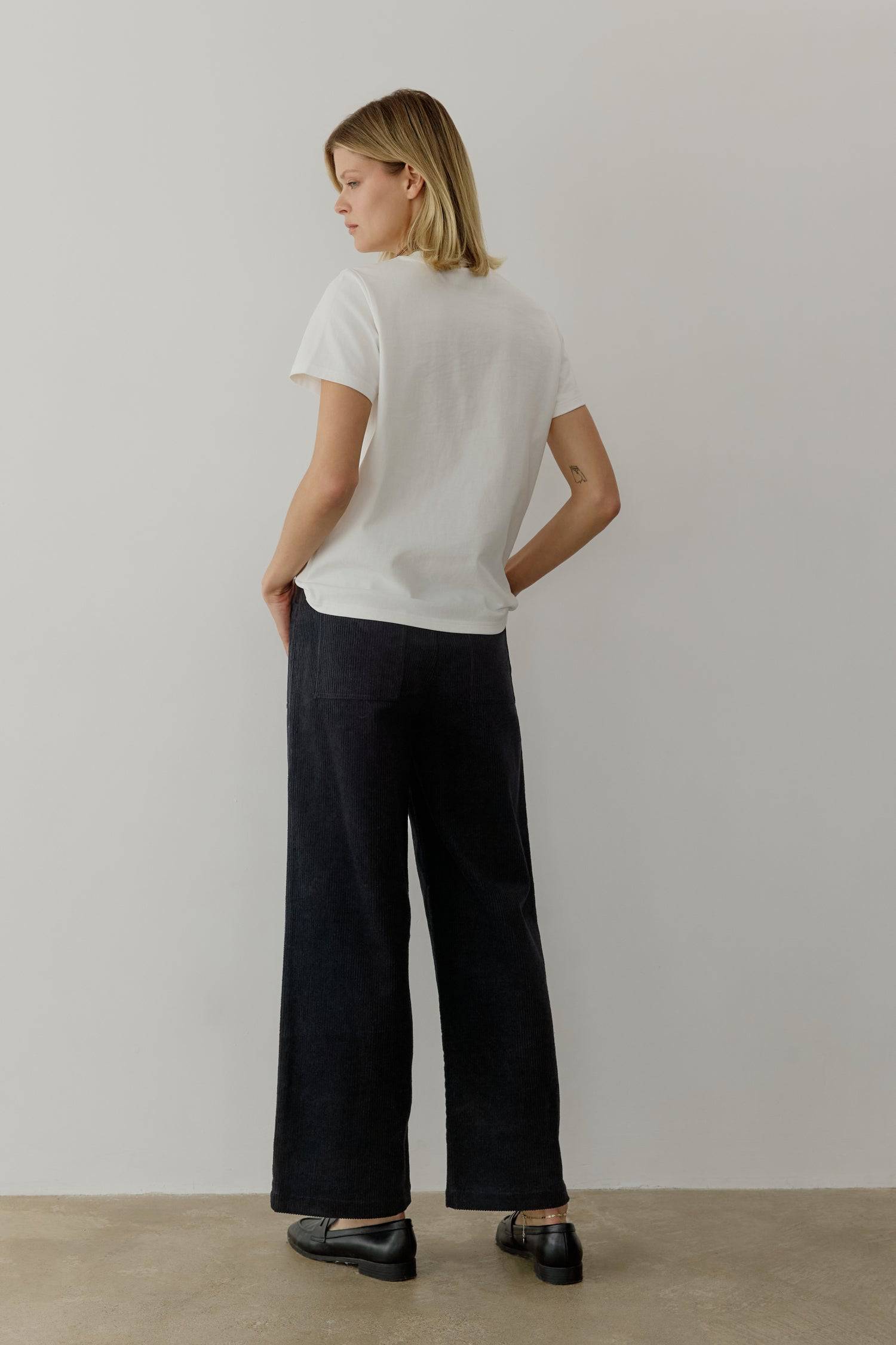 8767796707549, The Nadya Pants, Bottoms, All Row, All Row,allrow,Black,Bottom,Bottoms,Casual,cf-color-black,cf-color-red,cf-color-white,cf-size-l,cf-size-m,cf-size-s,cf-vendor-all-row,collared,Corduroy,corduroy pants,Cotton,Pants,Red,Relaxed,Relaxed Fit,sale,Vintage,Washed,Womens, Information The Nadya Pants are full-length corduroy pants with medium-weight fabrication that's perfect for any season. The mid-waist and straight legs offer a timeless silhouette, while the four patch pockets add a functional el