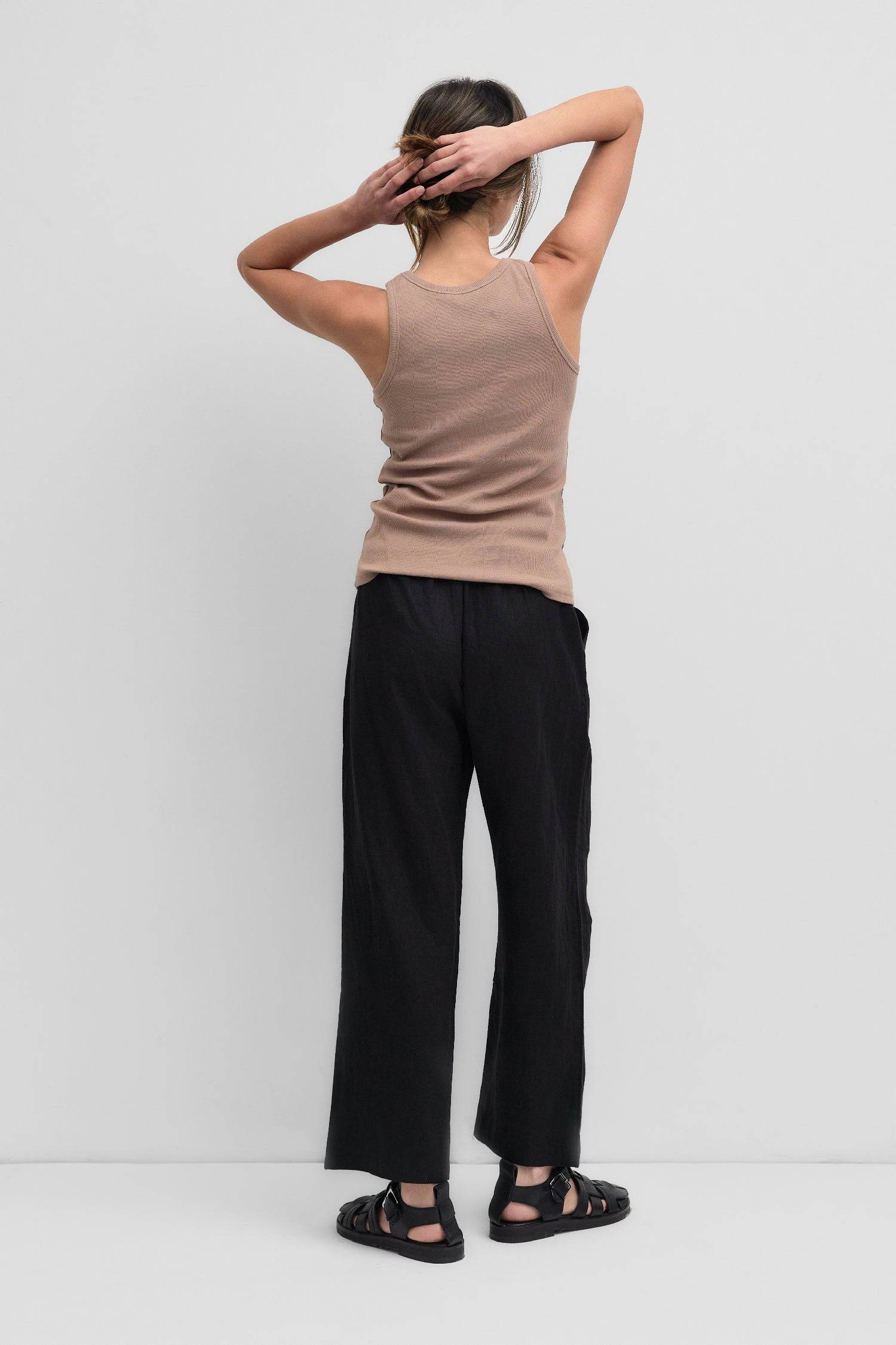 8668664299741, The Robin Pants, Bottoms, Mod Ref, barrel leg,Black,Breathable,brown,Casual,cf-color-black,cf-color-brown,cf-color-natural,cf-size-l,cf-size-m,cf-size-s,cf-vendor-mod-ref,Comfort,Comfortable,everyday,final-sale,finalsale,Khaki,Linen,linen-blend,Lining,Long Pants,Matching Set,natural,new,Pants,Relaxed,Relaxed Fit,sale,spring,straight leg,Summer,white,Wide Leg Pants,womens, Information Stay effortlessly cool and comfortable in these barrel-leg linen pants, boasting a relaxed fit that exudes lai