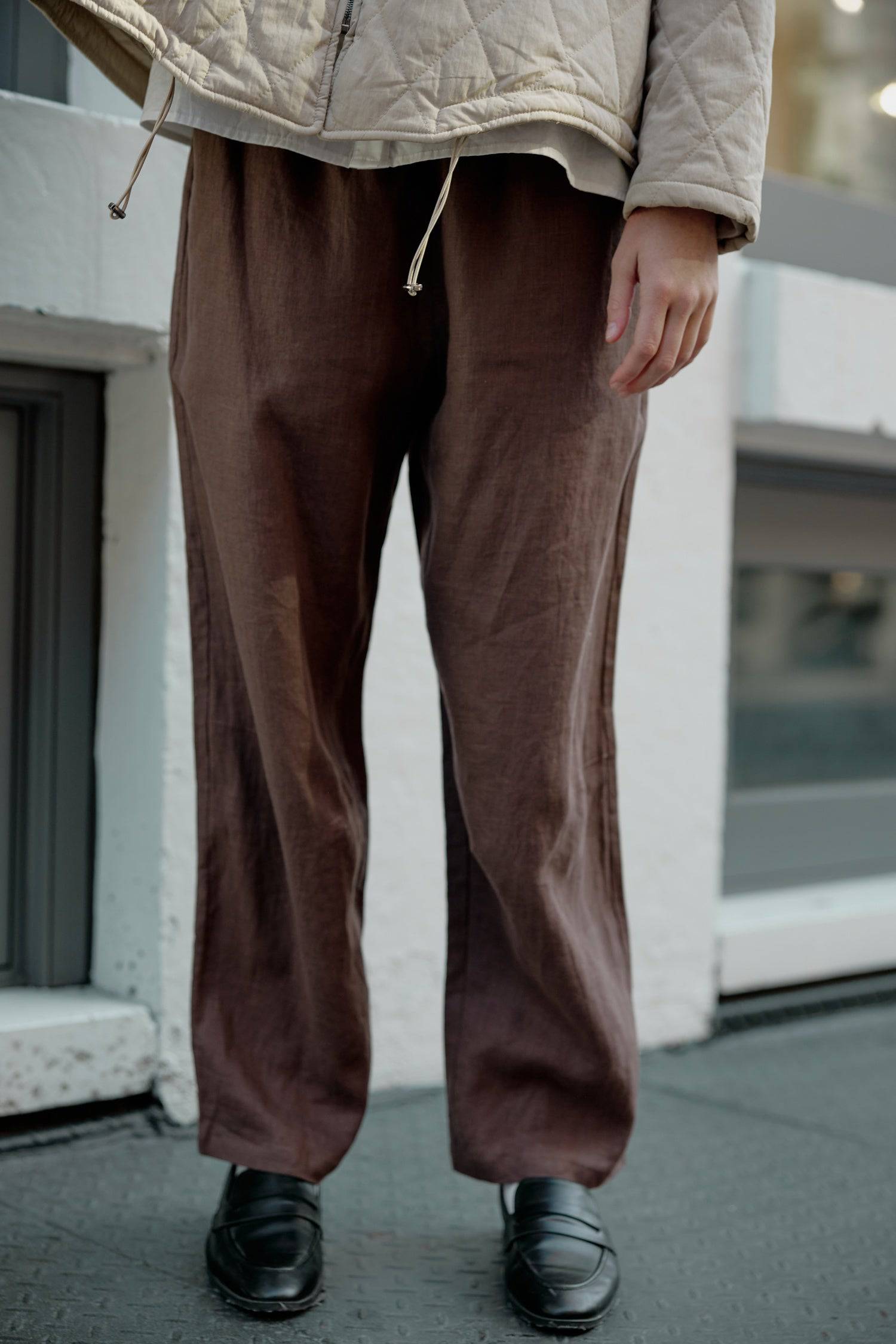 8668664299741, The Robin Pants, Bottoms, Mod Ref, barrel leg,Black,Breathable,brown,Casual,cf-color-black,cf-color-brown,cf-color-natural,cf-size-l,cf-size-m,cf-size-s,cf-vendor-mod-ref,Comfort,Comfortable,everyday,final-sale,finalsale,Khaki,Linen,linen-blend,Lining,Long Pants,Matching Set,natural,new,Pants,Relaxed,Relaxed Fit,sale,spring,straight leg,Summer,white,Wide Leg Pants,womens, Information Stay effortlessly cool and comfortable in these barrel-leg linen pants, boasting a relaxed fit that exudes lai