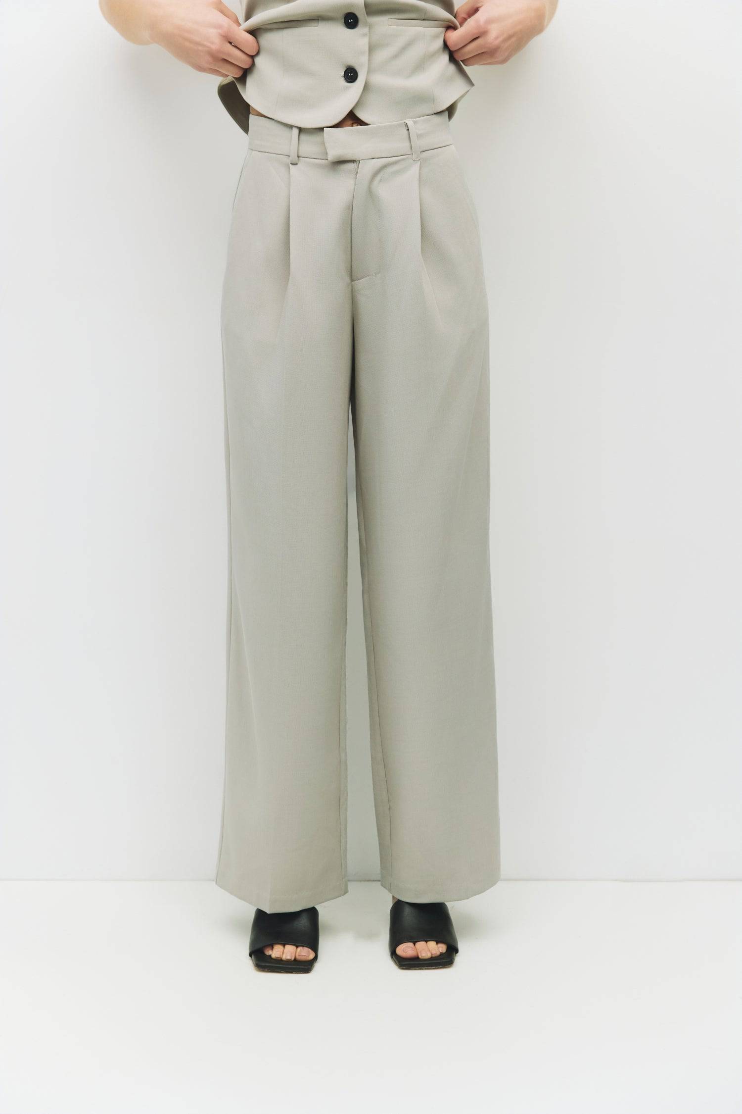 8992862011613, The Nichole Pants, Bottoms, Mod Ref, Basic,Basics,Bottoms,Casual,cf-size-l,cf-size-m,cf-size-s,cf-vendor-mod-ref,Comfortable,Everyday,Front Pocket,Long Pants,mid rise,modref,Pants,Patch Pockets,Pleated,Pockets,Sets,Spring,straight fit,Transitional,white,women,Womens, Information The Nichole Pants feature sharp front-pressed pleats and a tailored fit with side and back welt pockets for a clean, refined look. With a front zipper, hidden hook and eye closure, and invisible hem, they pair effortl