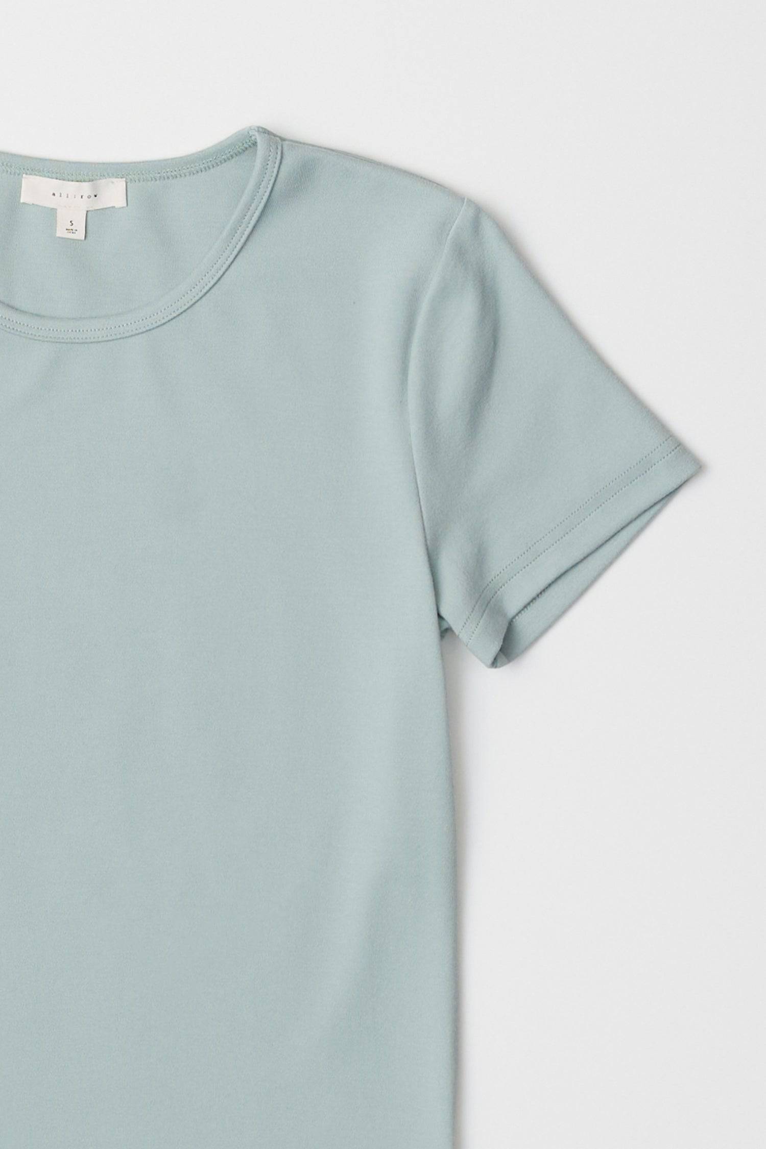 8994154250461, The Frida Top, Tops, All Row, back tie,Black,Blue,cf-color-blue,cf-color-lightblue,cf-color-white,cf-size-l,cf-vendor-all-row,Comfort,Comfortable,Crew Neck,Crew Neckline,Feminine,Form Fitting,Light Blue,new,Short Sleeve,Spring,Tops,versatile,white,Womens,womens top, Information The Frida Top is a form-fitting short sleeve knit made from soft, medium-weight fabric for a comfortable, tailored look. With a simple neck binding detail, it’s a versatile piece that pairs easily with both casual and