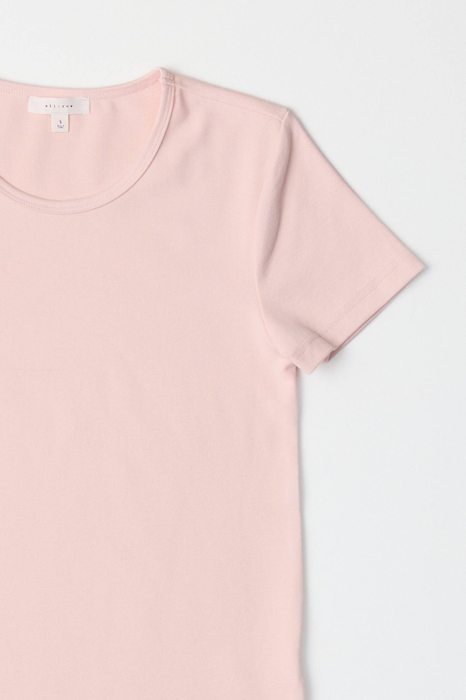 8994154250461, The Frida Top, Tops, All Row, back tie,Black,Blue,cf-color-blue,cf-color-lightblue,cf-color-white,cf-size-l,cf-vendor-all-row,Comfort,Comfortable,Crew Neck,Crew Neckline,Feminine,Form Fitting,Light Blue,new,Short Sleeve,Spring,Tops,versatile,white,Womens,womens top, Information The Frida Top is a form-fitting short sleeve knit made from soft, medium-weight fabric for a comfortable, tailored look. With a simple neck binding detail, it’s a versatile piece that pairs easily with both casual and