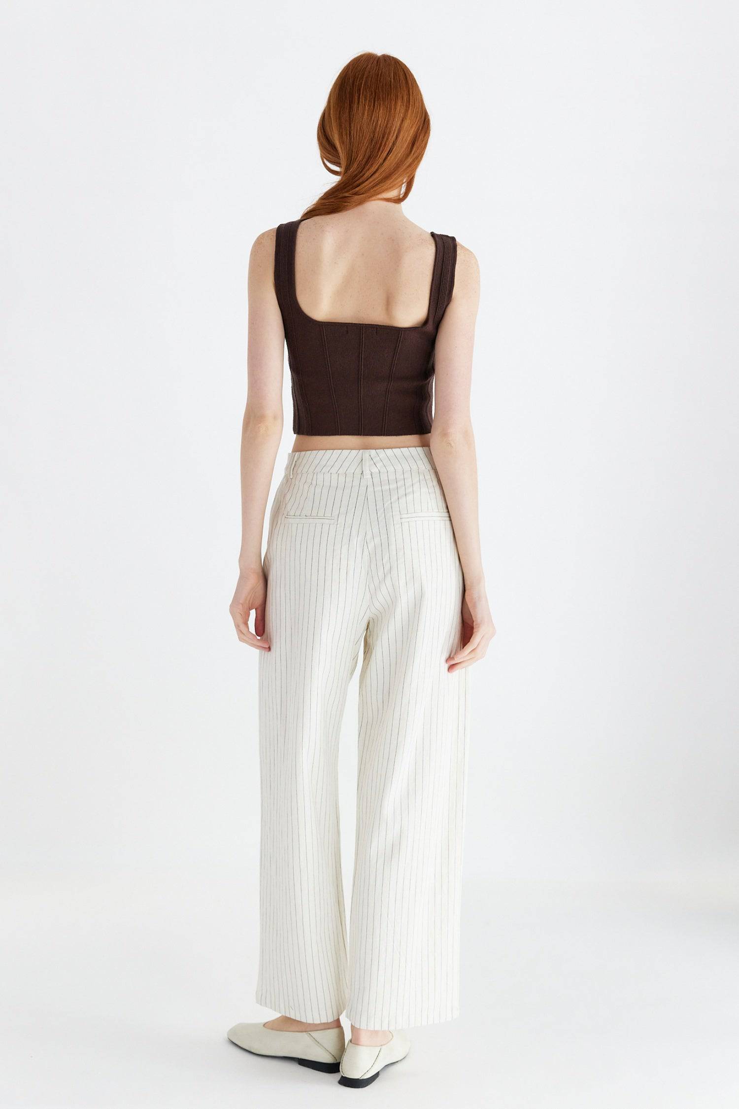 7098821968037, The Millie Top, Tops, All Row, All Row,allrow,Basic,Basics,Black,Blush,brown,Burgundy,Casual,cf-color-black,cf-color-blush,cf-color-brown,cf-color-green,cf-color-ivory,cf-color-khaki,cf-color-lavender,cf-color-olive,cf-size-l,cf-size-m,cf-size-s,cf-vendor-all-row,Comfortable,ivory,Khaki,Lavender,Layers,Minimal,new,Olive,Piping Detail,Sleeveless,Sleeveless Top,tank,Tank Top,Top,Transitional,Women's,  Information Structured sleeveless crop top with piping detail. Details 40% Viscose, 40% Nylon