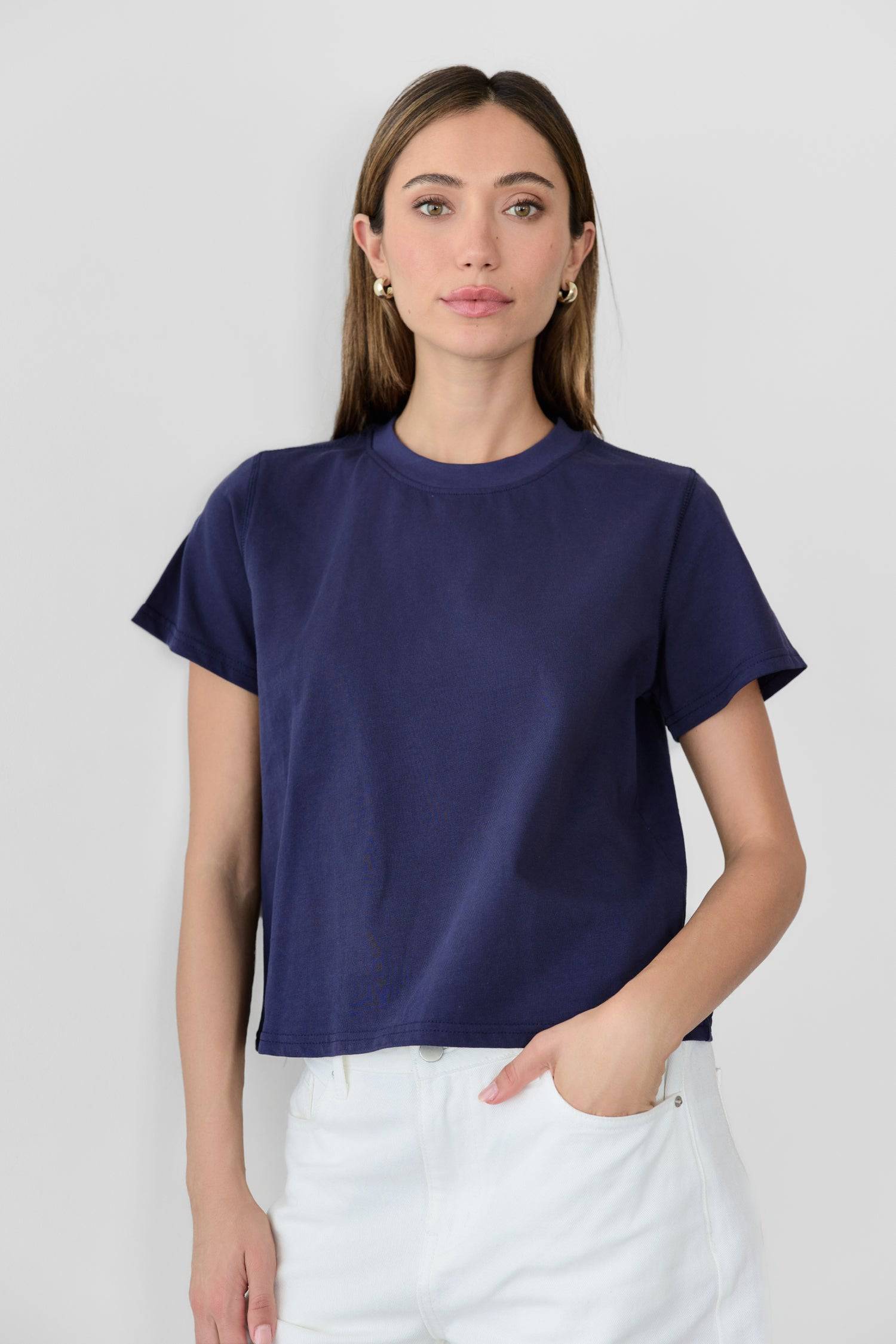 7794925437149, The Lanie Top, Tops, All Row, All Row,allrow,basics,Black,Blue,Bone,cf-color-black,cf-color-blue,cf-color-bone,cf-color-brown,cf-color-grey,cf-color-navy,cf-color-pink,cf-color-rust,cf-color-sage,cf-color-white,cf-size-l,cf-size-m,cf-size-s,cf-vendor-all-row,collection,core,COTTON,essentials,everyday,grey,jersey,new,Pink,t-shirt,tee,white,womens, Information The Lanie Top is our fresh approach to the classic tee. It's crafted from a heavy-weight cotton jersey and is detailed with a reversed o