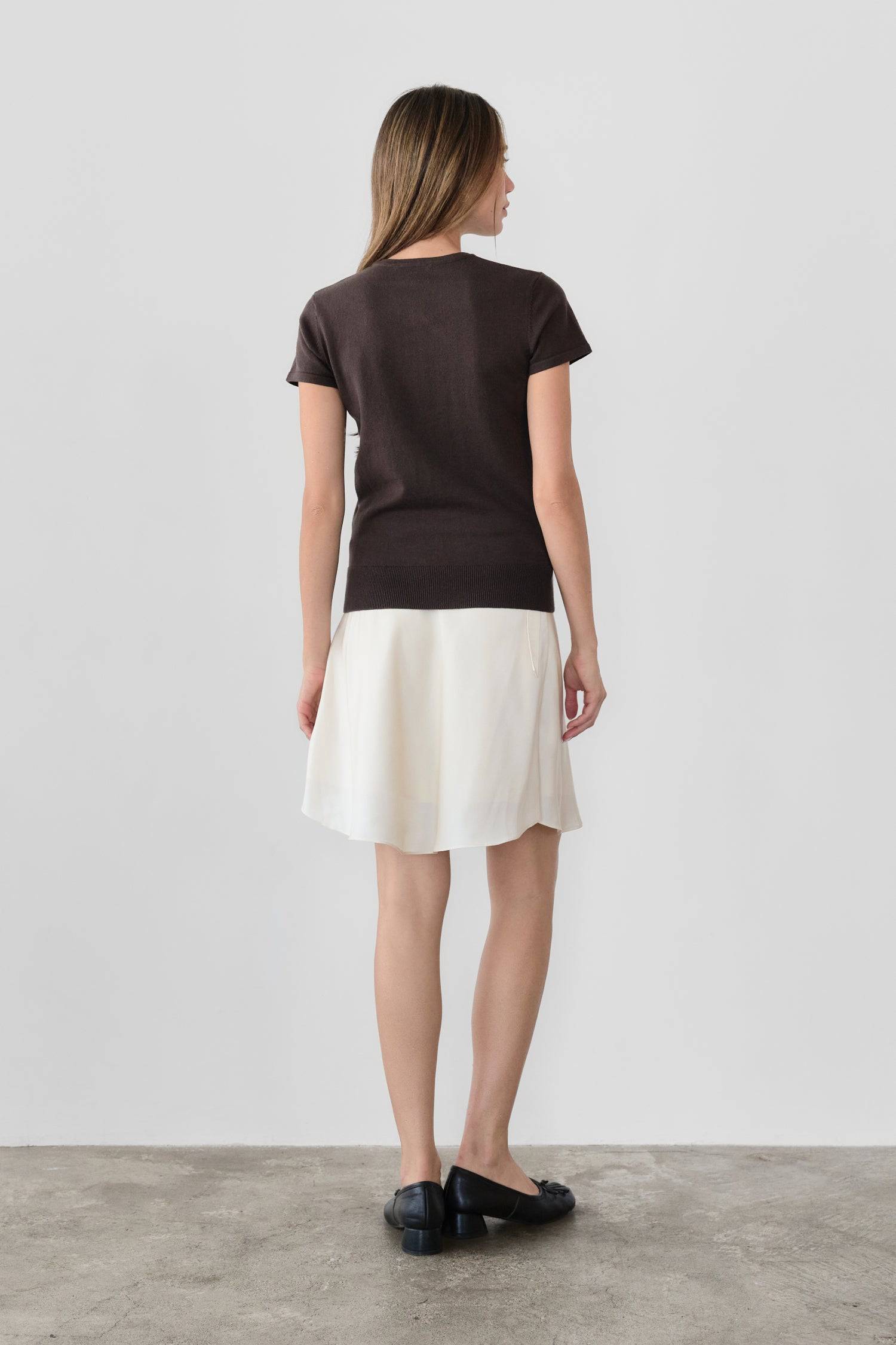 8477585080541, The Pauline Top, Tops, All Row, All Row,allrow,brown,Casual,cf-color-brown,cf-color-heather-grey,cf-color-ivory,Charcoal,Cozy,Heather Grey,ivory,knit,Knit Top,new,Short Sleeve,spring,straight-cut,Sweater Top,texture,thin,Vest,Vest Top,Women's,womens top, Information The Pauline Top is a timeless must-have for any wardrobe. It is a classic knit button-down top with dainty tonal buttons. With its fitted bodice and short-sleeve design, it offers a flattering silhouette. Versatile in wear, this t