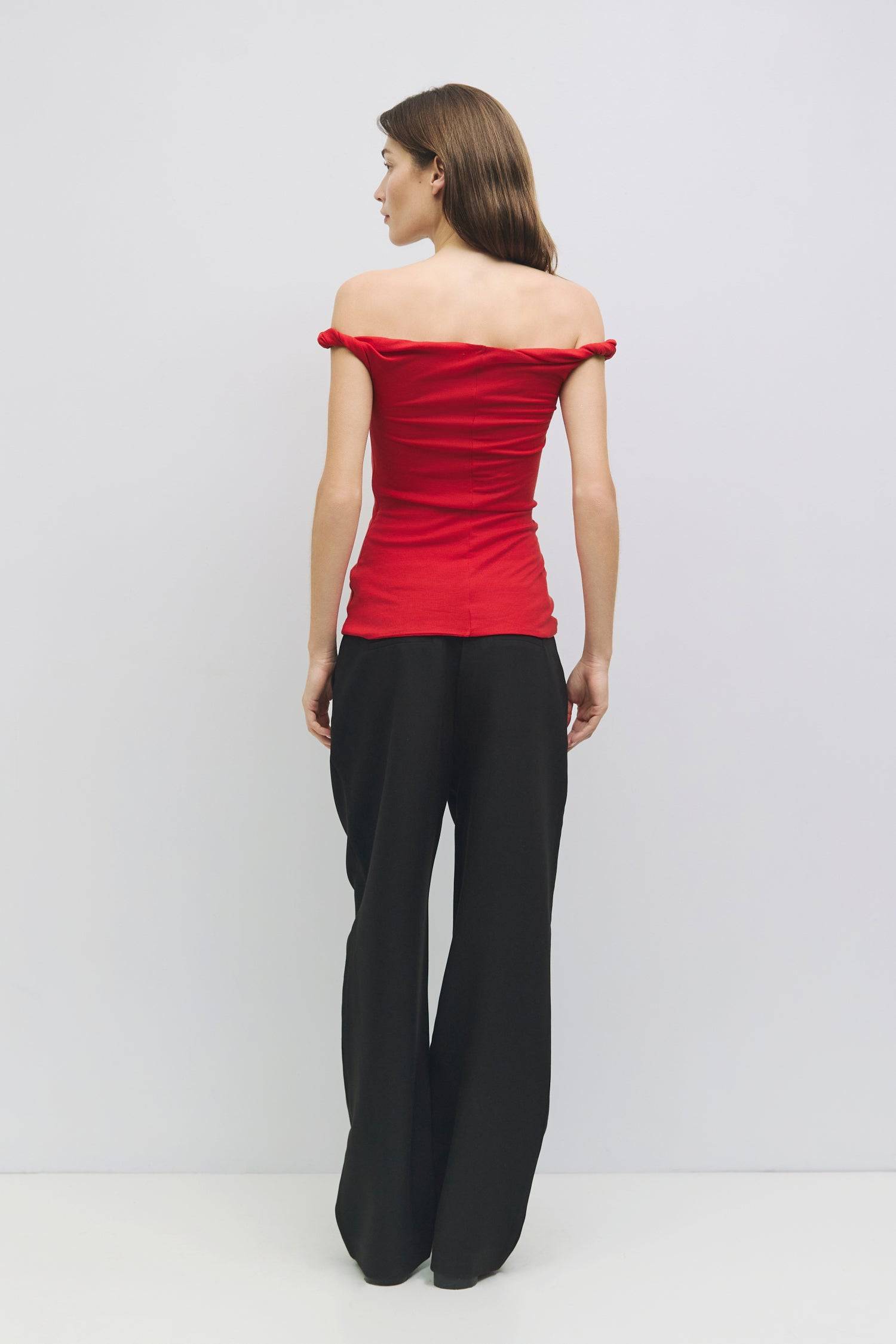 8767788450013, The Alix Top, Tops, All Row, All Row,allrow,beige,Black,Casual,cf-color-beige,cf-color-black,cf-color-white,cf-size-l,cf-size-m,cf-size-s,cf-vendor-all-row,Comfortable,Cozy,final-sale,finalsale,flattering,knit,new,off shoulder,sale,set,Sets,Short Sleeve,Spring,Summer,Twist,Women's,womens top, Information The Alix Top is a twisted off-the-shoulder tank top designed with a lightweight wool-blend knit fabric. The double-layered bodice ensures a seamless silhouette while the twisted shoulder deta