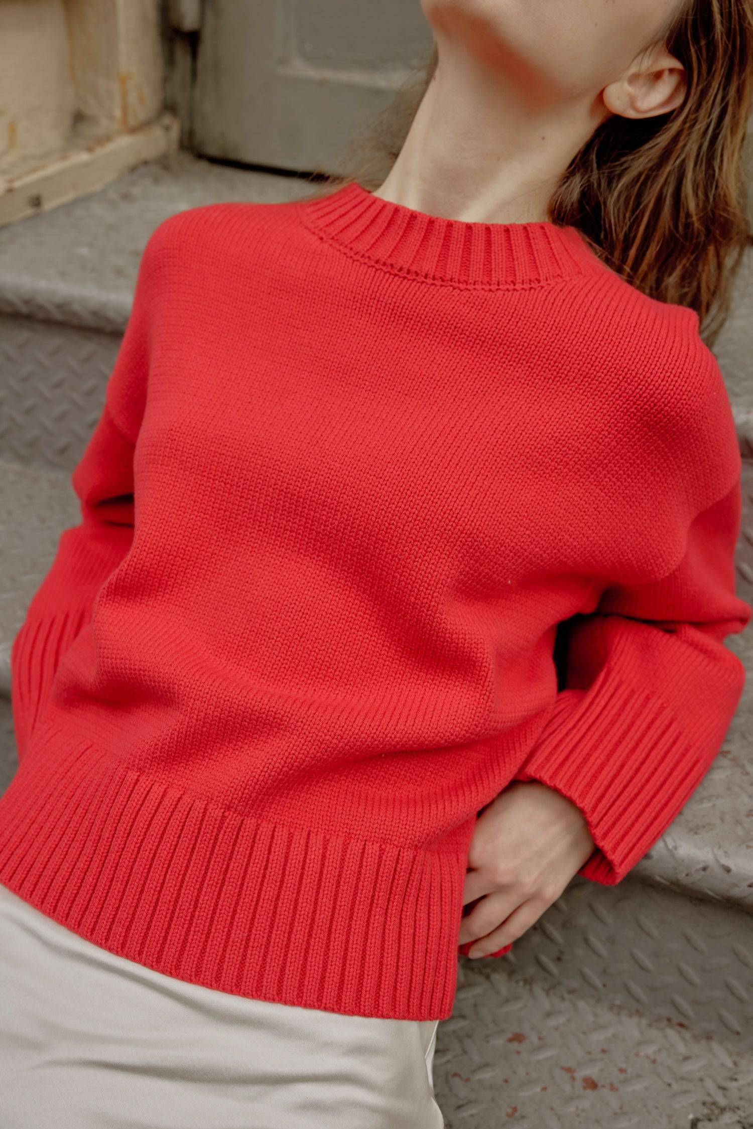 8809536323805, The Asher Sweater, Tops, All Row, All Row,allrow,Black,brown,Button Down Shirt,Button up,buttons,Cardigan,cf-color-black,cf-color-brown,cf-size-l,cf-size-m,cf-size-s,Comfortable,Crew Neck,Crew Neckline,Everyday,longsleeve,Matching Set,set,Sets,stretch,Stretchy,taupe,tonal buttons,Transitional,Womens,womens top, Information The Asher Sweater is an oversized cropped pullover sweater with a classic rib detail at the neckline and hem. The semi-cropped length ensures a proportional fit and the mid