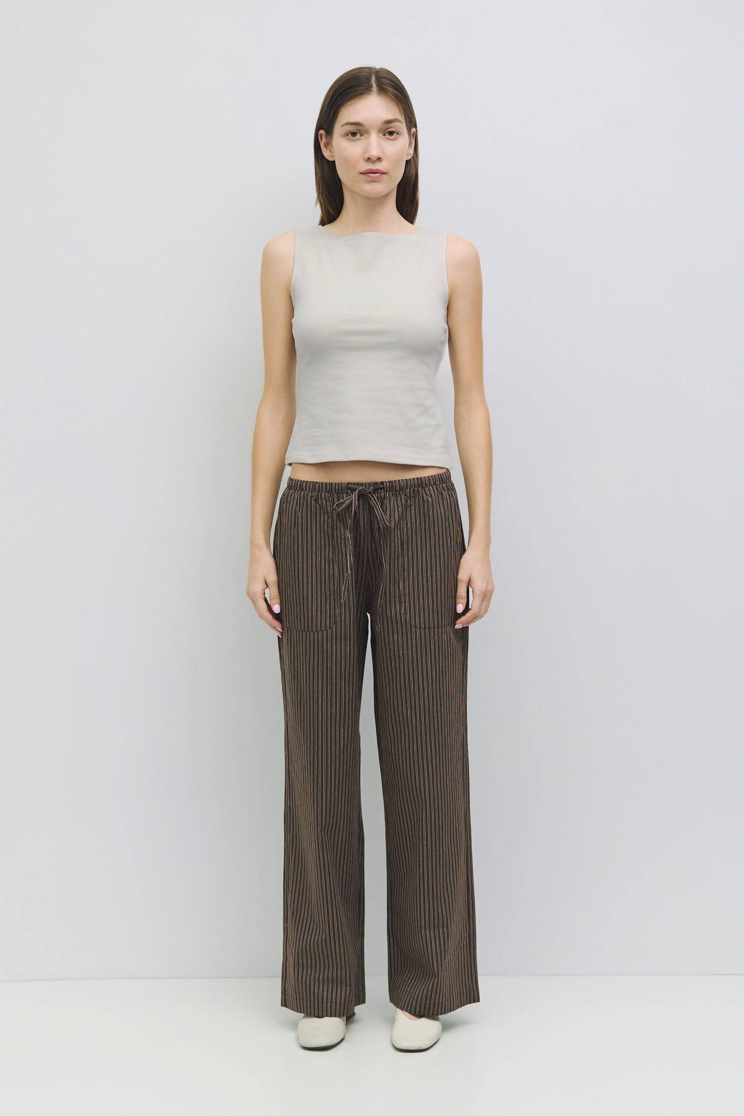 8877665517789, The Sidney Top, Tops, All Row, All Row,allrow,Basic,Basics,beige,Blue,boat neck,boat neckline,Casual,cf-color-beige,cf-color-blue,cf-size-l,cf-size-m,cf-size-s,cf-vendor-all-row,Cotton,cowl neck,Everyday,Knit Top,Light Blue,modal,new,semi cropped,set,Sets,SPANDEX,Spring,tank,Tank Top,timeless,Women's,womens top, Information The Sidney Top is a form-fitting brushed knit top with a sleek boat neck. Its semi-cropped length makes it an easy piece to pair with high-waisted bottoms for a modern loo