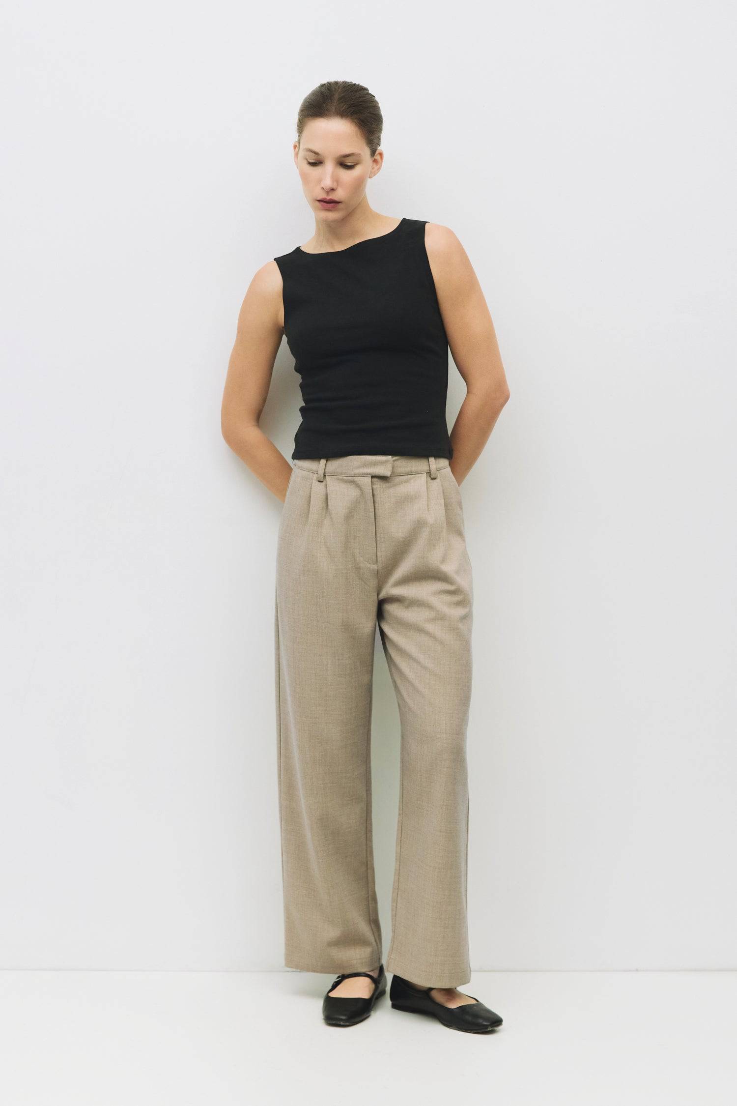 8877665517789, The Sidney Top, Tops, All Row, All Row,allrow,Basic,Basics,beige,Blue,boat neck,boat neckline,Casual,cf-color-beige,cf-color-blue,cf-size-l,cf-size-m,cf-size-s,cf-vendor-all-row,Cotton,cowl neck,Everyday,Knit Top,Light Blue,modal,new,semi cropped,set,Sets,SPANDEX,Spring,tank,Tank Top,timeless,Women's,womens top, Information The Sidney Top is a form-fitting brushed knit top with a sleek boat neck. Its semi-cropped length makes it an easy piece to pair with high-waisted bottoms for a modern loo