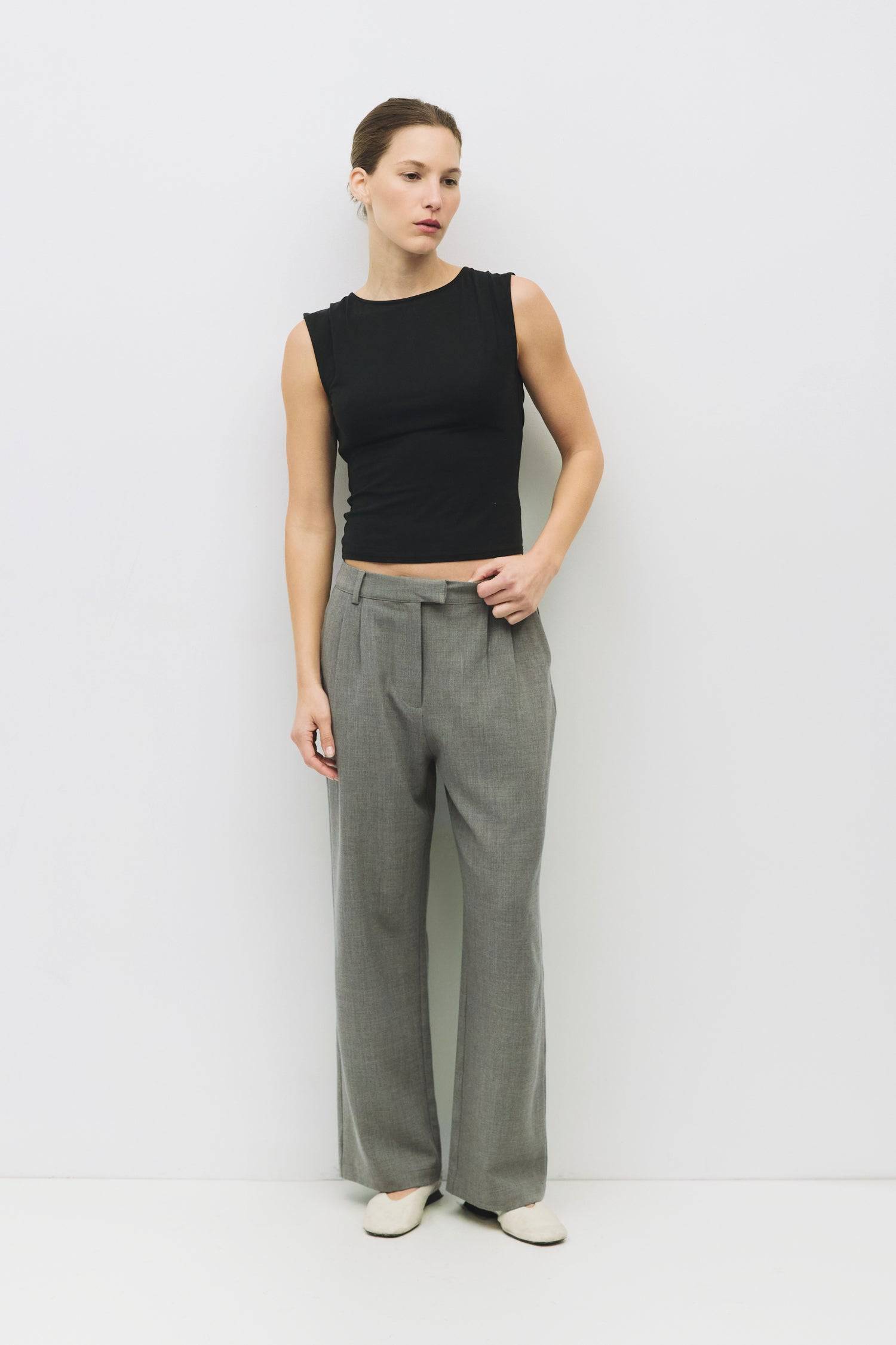 8983710236893, The Benson Top, Tops, Mod Ref, All Row,allrow,basics,Black,Blue,Bone,cf-color-black,cf-color-blue,cf-color-bone,cf-color-brown,cf-color-grey,cf-color-navy,cf-color-pink,cf-color-rust,cf-color-sage,cf-color-white,cf-size-l,cf-size-m,cf-size-s,cf-vendor-all-row,collection,COTTON,essentials,everyday,final-sale,finalsale,grey,jersey,new,Pink,sale,t-shirt,tee,white,womens, Information The Benson Top is a luxurious modal piece featuring a wide neckline and a stunning cowl back detail for a relaxed