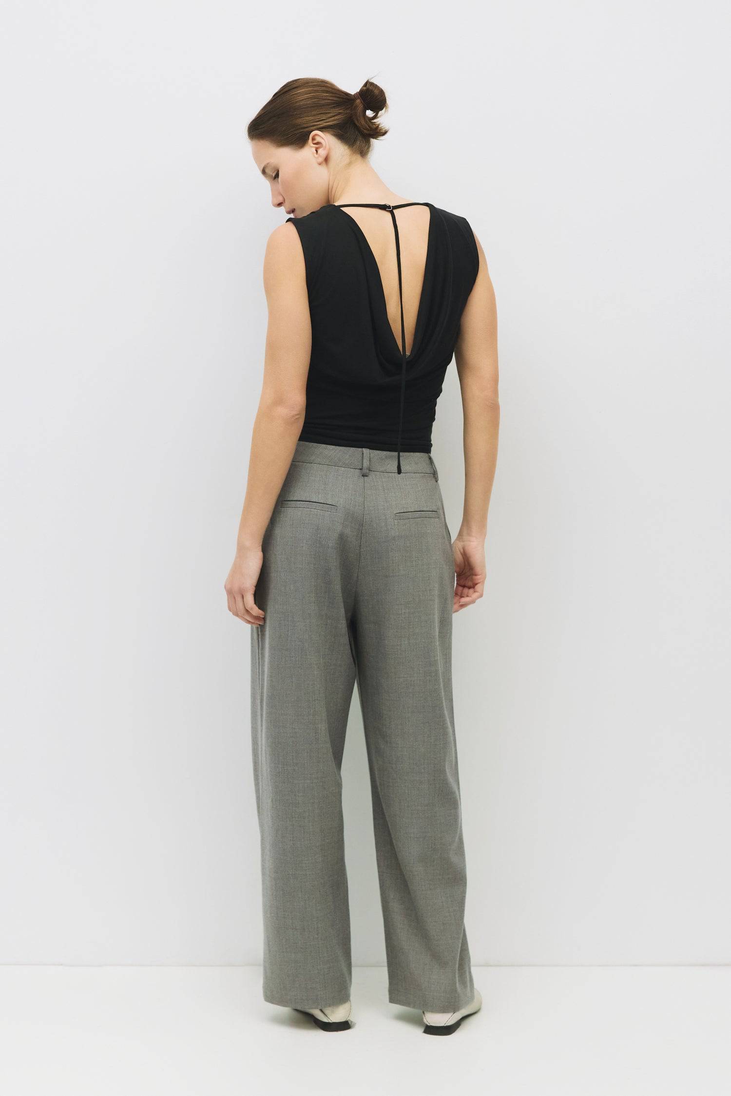 8983710236893, The Benson Top, Tops, Mod Ref, All Row,allrow,basics,Black,Blue,Bone,cf-color-black,cf-color-blue,cf-color-bone,cf-color-brown,cf-color-grey,cf-color-navy,cf-color-pink,cf-color-rust,cf-color-sage,cf-color-white,cf-size-l,cf-size-m,cf-size-s,cf-vendor-all-row,collection,COTTON,essentials,everyday,final-sale,finalsale,grey,jersey,new,Pink,sale,t-shirt,tee,white,womens, Information The Benson Top is a luxurious modal piece featuring a wide neckline and a stunning cowl back detail for a relaxed