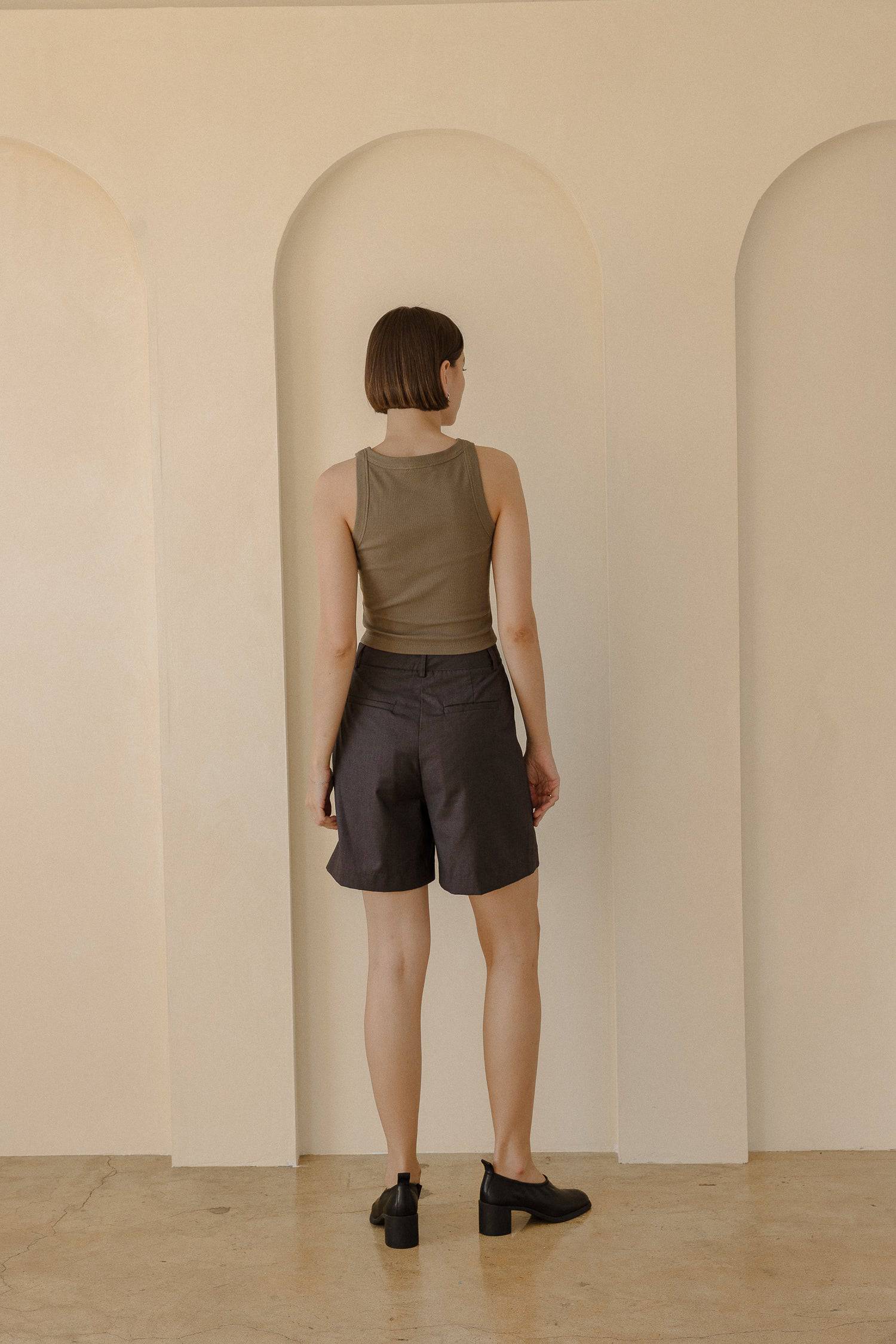 8169757147357, The Tonya Top, Tops, Mod Ref, Basic,Basics,Blush,cf-color-black,cf-color-blush,cf-color-olive,cf-size-l,cf-size-m,cf-size-s,cf-vendor-mod-ref,Cotton,Crop,Crop Top,Cropped,essentials,Everyday,final-sale,finalsale,layering,Layers,Olive,racerback,Rib,Ribbed,Ribbed Fabric,Ribbed Top,Ribbing,sale,tank,Tank Top, Information The Tonya Top is a basic cropped ribbed tank top. Crafted from a rayon-cotton-spandex blend, this racerback tank top is a versatile piece for your daily wardrobe. Perfect for pa