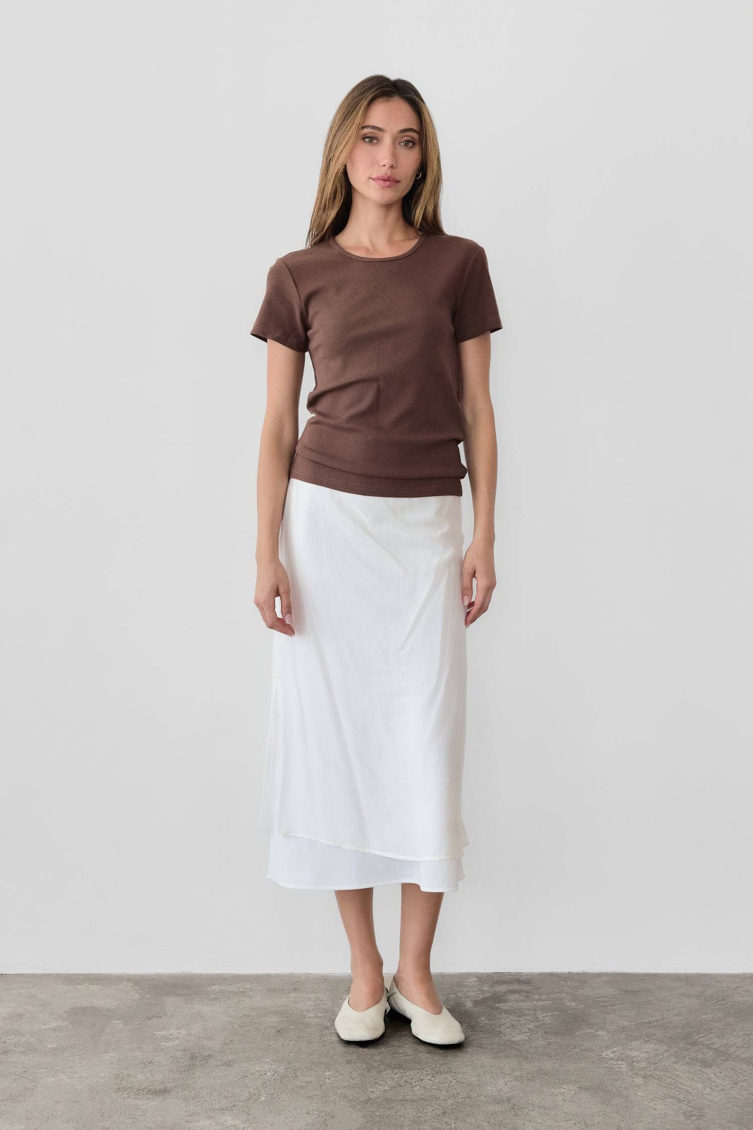 8304961945821, The Reese Top, Tops, Mod Ref, 90s,Basic,Basics,Black,Blue,Casual,cf-color-black,cf-color-blue,cf-color-white,cf-size-l,cf-size-m,cf-size-s,cf-vendor-mod-ref,Comfortable,Crew Neck,Crew Neckline,Everyday,Form Fitting,Ribbed,Ribbed Fabric,Ribbed Top,Short Sleeve,Spring,stretch,Stretchy,Summer,Tee,Tops,Transitional,white,Women's, Information The Reese Top is a ribbed tee that offers style without compromising comfort. It is fabricated from a cotton-rayon blend with a hint of spandex for a stretch