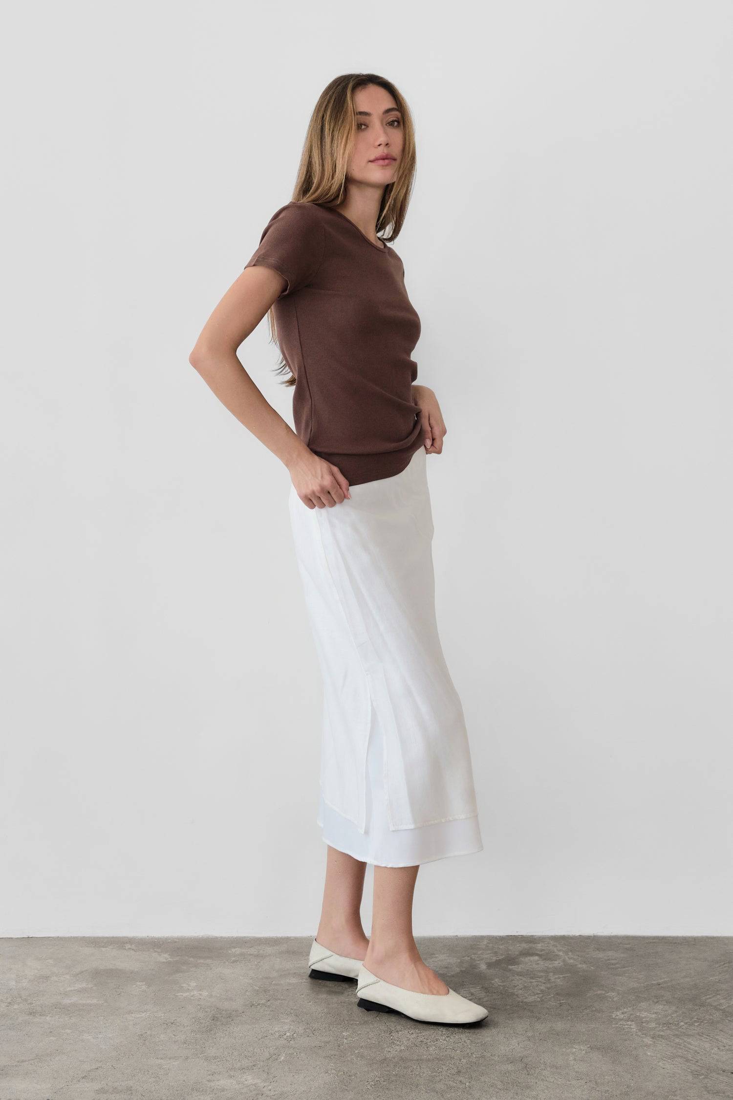 8304961945821, The Reese Top, Tops, Mod Ref, 90s,Basic,Basics,Black,Blue,Casual,cf-color-black,cf-color-blue,cf-color-white,cf-size-l,cf-size-m,cf-size-s,cf-vendor-mod-ref,Comfortable,Crew Neck,Crew Neckline,Everyday,Form Fitting,Ribbed,Ribbed Fabric,Ribbed Top,Short Sleeve,Spring,stretch,Stretchy,Summer,Tee,Tops,Transitional,white,Women's, Information The Reese Top is a ribbed tee that offers style without compromising comfort. It is fabricated from a cotton-rayon blend with a hint of spandex for a stretch