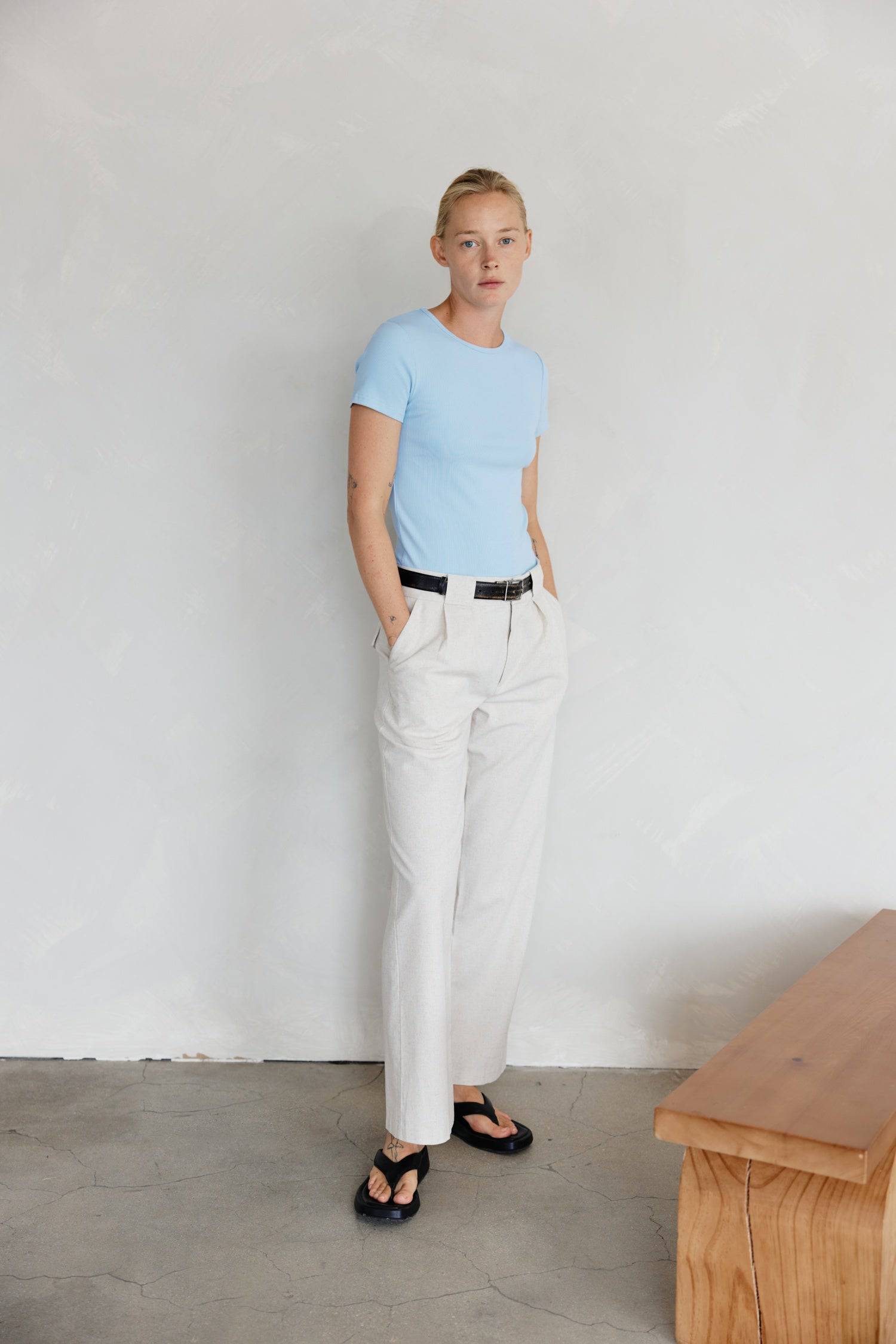 8304961945821, The Reese Top, Tops, Mod Ref, 90s,Basic,Basics,Black,Blue,Casual,cf-color-black,cf-color-blue,cf-color-white,cf-size-l,cf-size-m,cf-size-s,cf-vendor-mod-ref,Comfortable,Crew Neck,Crew Neckline,Everyday,Form Fitting,Ribbed,Ribbed Fabric,Ribbed Top,Short Sleeve,Spring,stretch,Stretchy,Summer,Tee,Tops,Transitional,white,Women's, Information The Reese Top is a ribbed tee that offers style without compromising comfort. It is fabricated from a cotton-rayon blend with a hint of spandex for a stretch