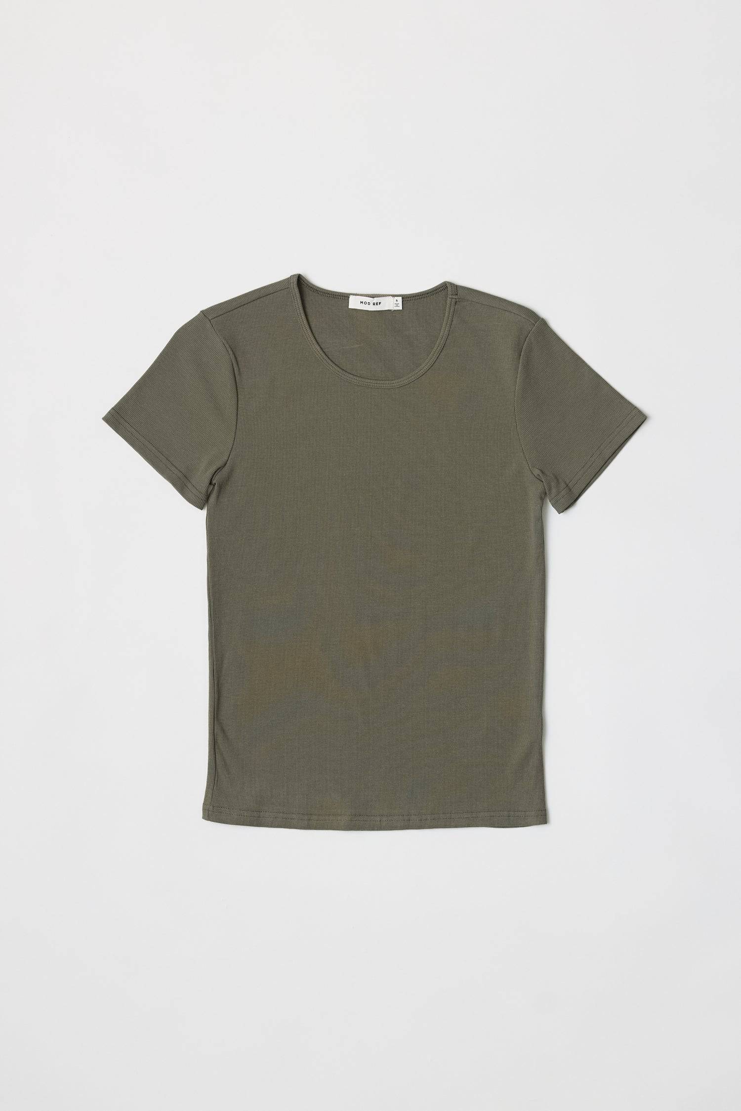 8304961945821, The Reese Top, Tops, Mod Ref, 90s,Basic,Basics,Black,Blue,Casual,cf-color-black,cf-color-blue,cf-color-white,cf-size-l,cf-size-m,cf-size-s,cf-vendor-mod-ref,Comfortable,Crew Neck,Crew Neckline,Everyday,Form Fitting,Ribbed,Ribbed Fabric,Ribbed Top,Short Sleeve,Spring,stretch,Stretchy,Summer,Tee,Tops,Transitional,white,Women's, Information The Reese Top is a ribbed tee that offers style without compromising comfort. It is fabricated from a cotton-rayon blend with a hint of spandex for a stretch