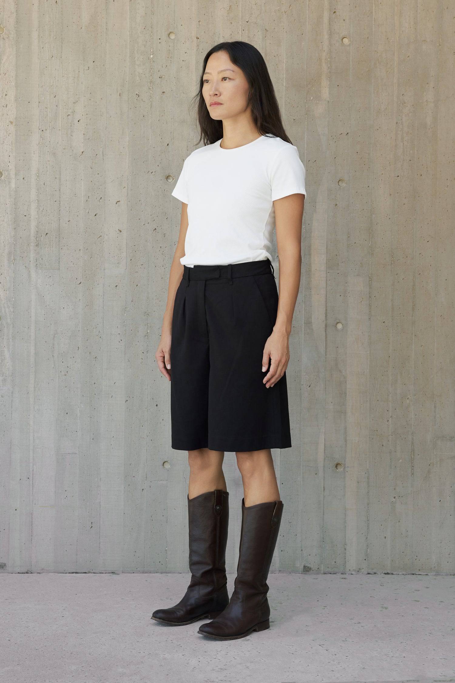 8304961945821, The Reese Top, Tops, Mod Ref, 90s,Basic,Basics,Black,Blue,Casual,cf-color-black,cf-color-blue,cf-color-white,cf-size-l,cf-size-m,cf-size-s,cf-vendor-mod-ref,Comfortable,Crew Neck,Crew Neckline,Everyday,Form Fitting,Ribbed,Ribbed Fabric,Ribbed Top,Short Sleeve,Spring,stretch,Stretchy,Summer,Tee,Tops,Transitional,white,Women's, Information The Reese Top is a ribbed tee that offers style without compromising comfort. It is fabricated from a cotton-rayon blend with a hint of spandex for a stretch