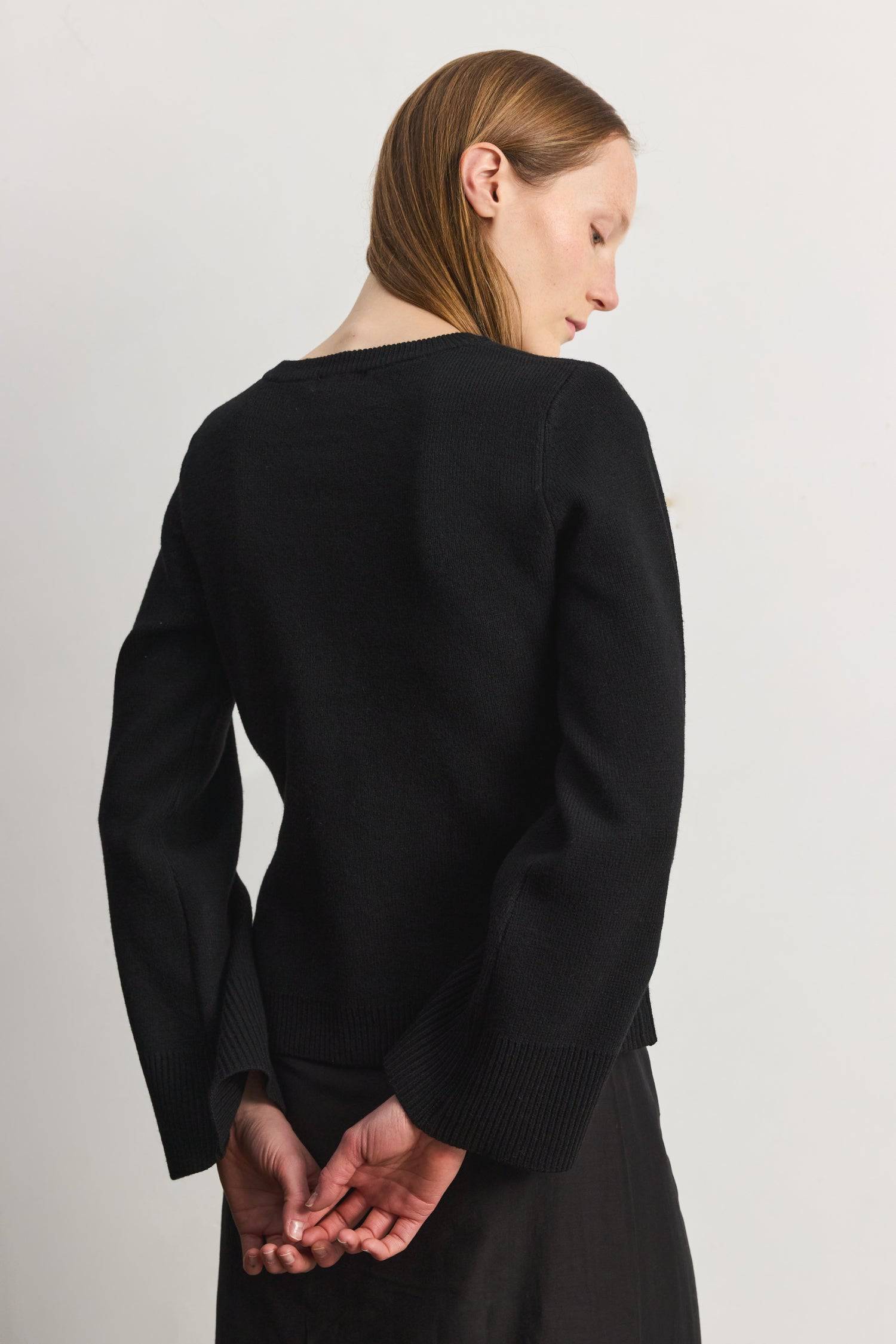8406224437469, The Tyler Cardigan, Outerwear, Mod Ref, Acrylic,beige,bell sleeves,Black,Button up,Cardigan,Casual,cf-color-beige,cf-color-black,cf-color-oatmeal,cf-size-l,cf-size-m,cf-size-s,cf-size-xl,cf-size-xs,cf-vendor-mod-ref,Colder Seasons,Collar,collared,Cotton,fall,heavy weight,Knit,Matching Set,Mod Ref,modref,new,nylon,Oatmeal,polyester,Pullover,Rib Knit,semi-cropped,set,Sets,shawl,shawl collar,Soft Knit,tonal,Transitional,winter,Women's, Information The Tyler Cardigan features slightly flared slee