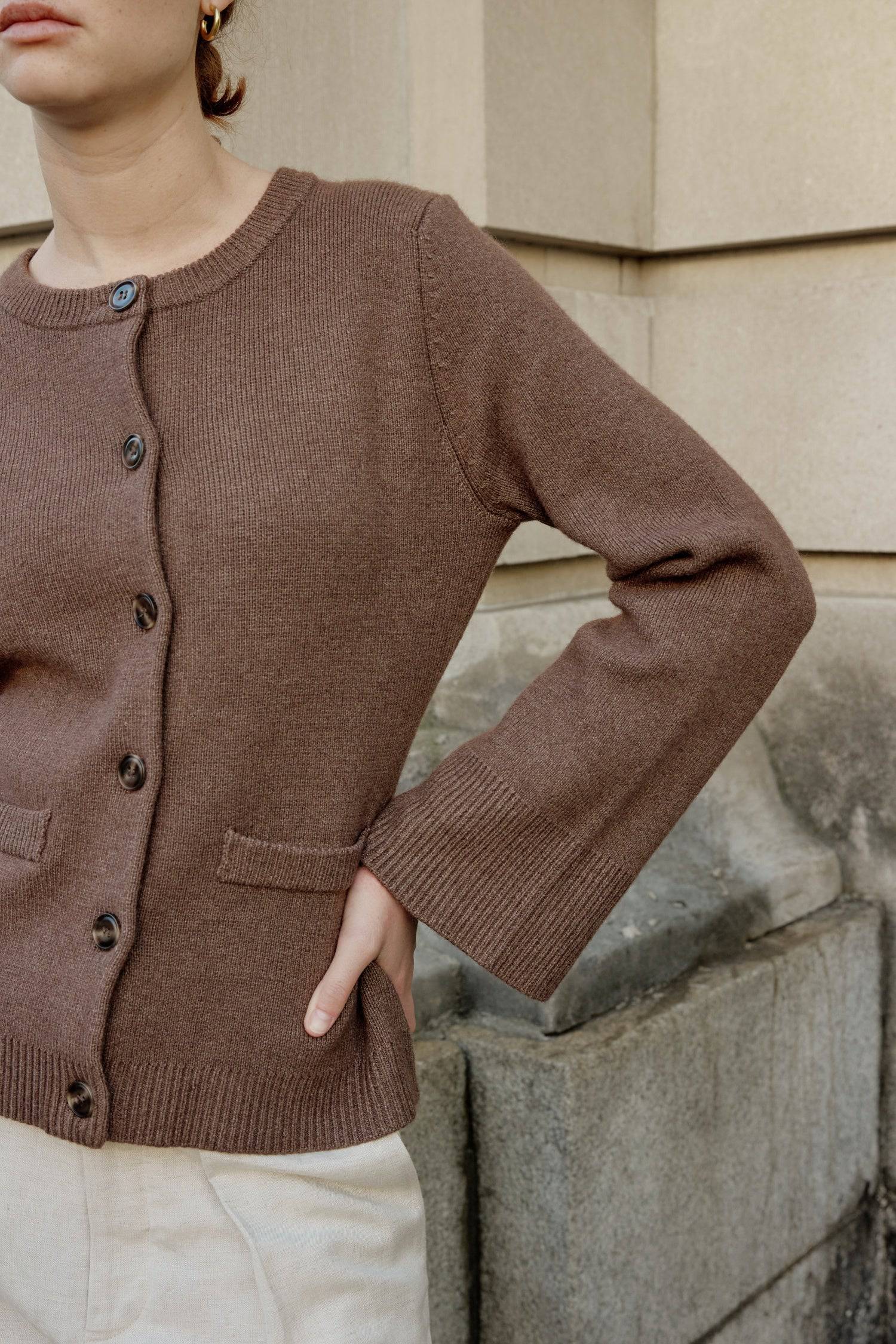 8406224437469, The Tyler Cardigan, Outerwear, Mod Ref, Acrylic,beige,bell sleeves,Black,Button up,Cardigan,Casual,cf-color-beige,cf-color-black,cf-color-oatmeal,cf-size-l,cf-size-m,cf-size-s,cf-size-xl,cf-size-xs,cf-vendor-mod-ref,Colder Seasons,Collar,collared,Cotton,fall,heavy weight,Knit,Matching Set,Mod Ref,modref,new,nylon,Oatmeal,polyester,Pullover,Rib Knit,semi-cropped,set,Sets,shawl,shawl collar,Soft Knit,tonal,Transitional,winter,Women's, Information The Tyler Cardigan features slightly flared slee
