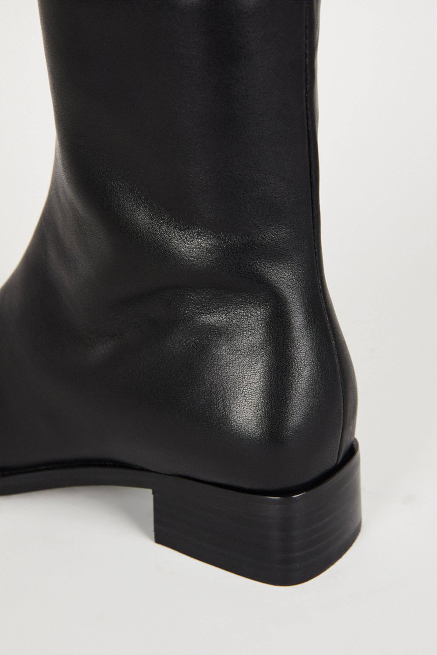 8180715618525, Tour Leather Boot, Shoes, Intentionally Blank, All Row,Basic,Basics,Black,block heel,boot,cf-size-6,cf-size-7,cf-size-8,cf-size-9,cf-vendor-intentionally-blank,Everyday,final-sale,finalsale,Mod Ref,sale,shoes,square toe,Transitional,Women's,women's shoes, Information The vibe of our number one CONTOUR boot, this lower heeled version is just as chic, but more streamlined, and perfect for all day city errands and life. Details Leather lining Memory foam footbed Heel 1.25 inches True to size Wom