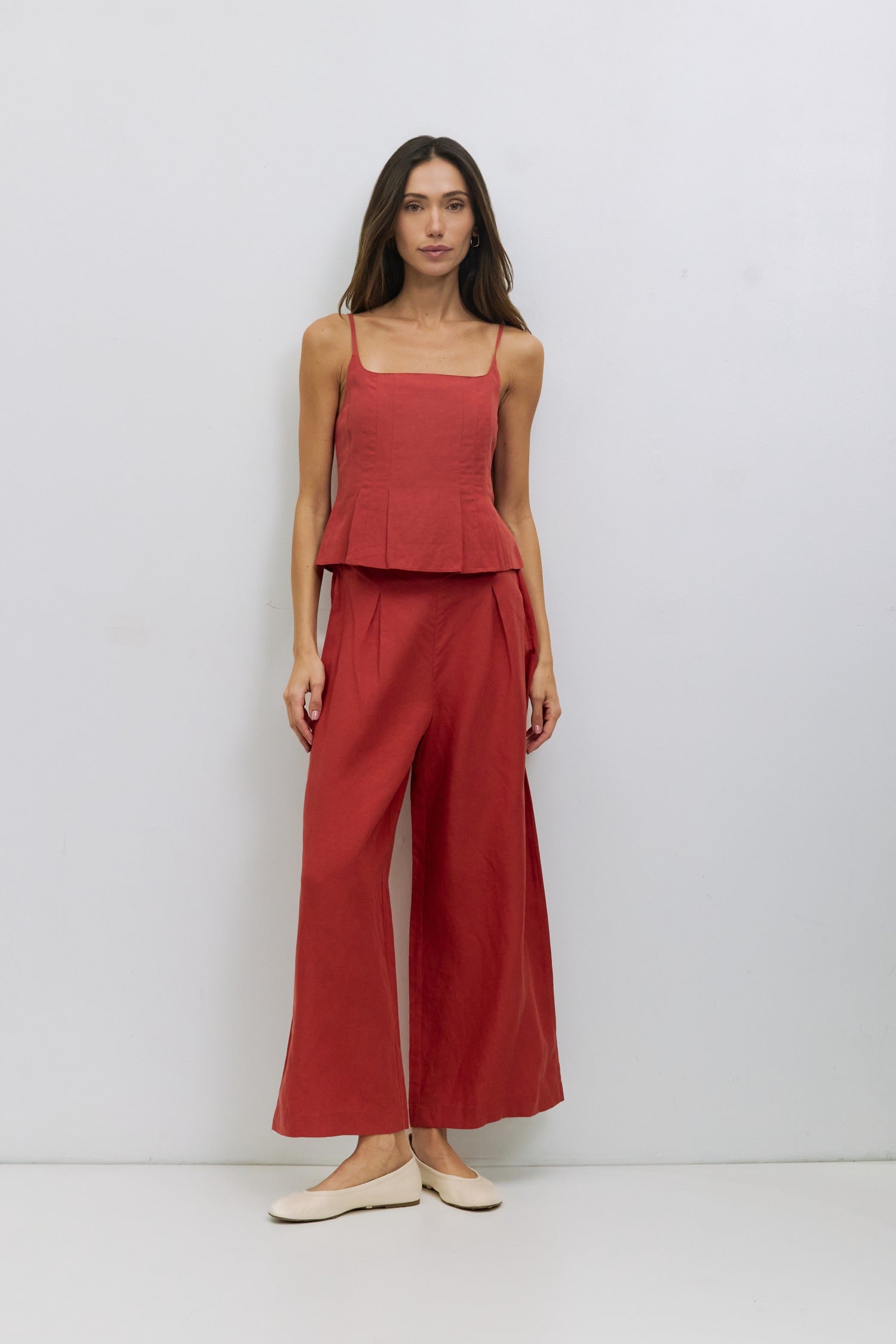 The Jocelyn Pants | Pleated Linen Pants