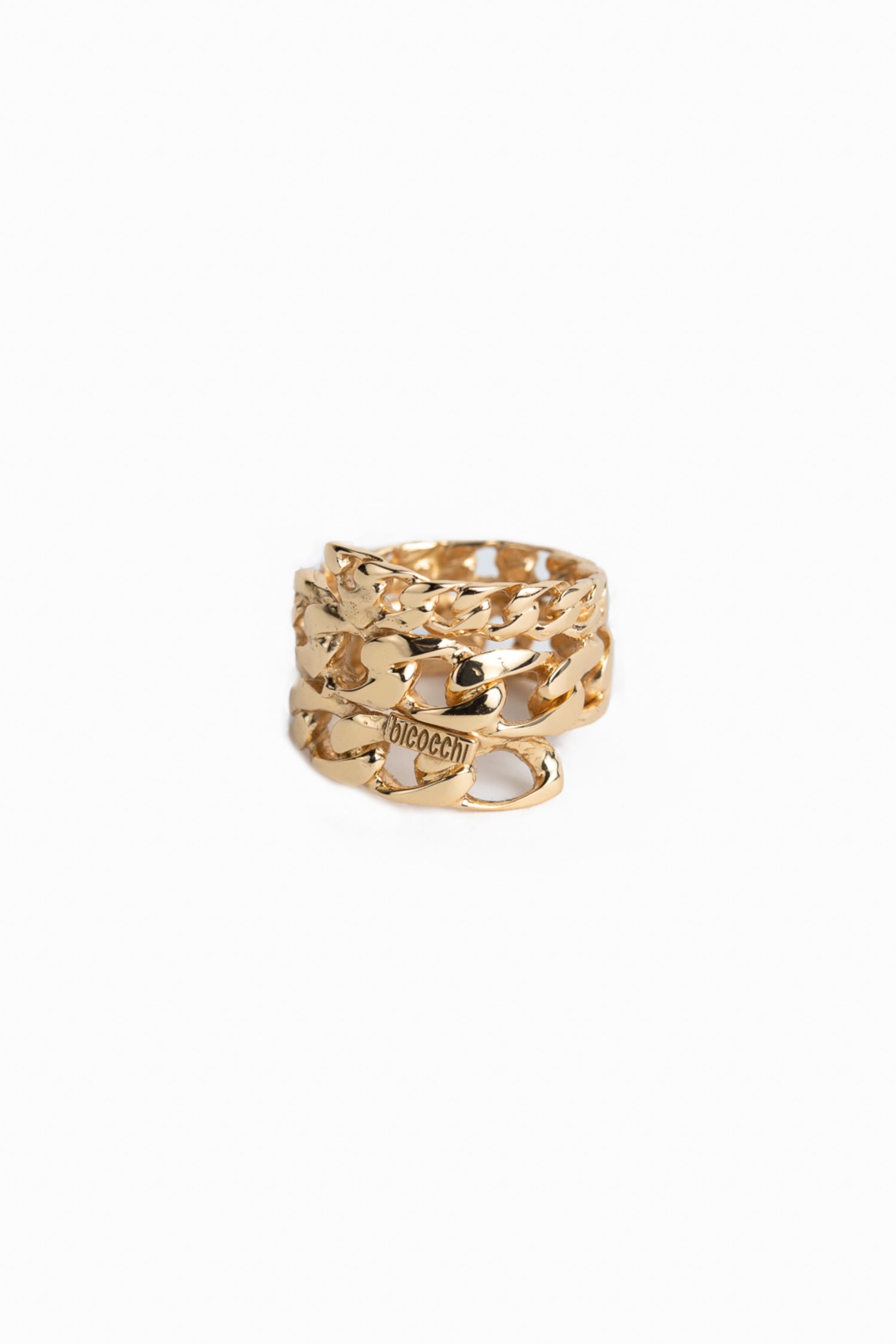 Curb Chain Gold Rings