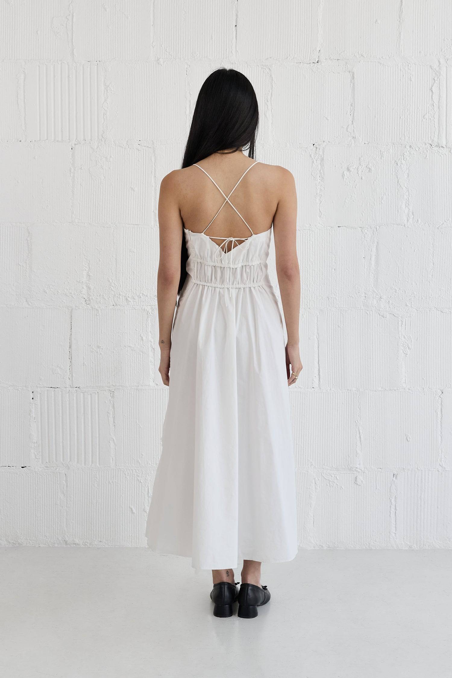 The Alice Dress | Gathered Midi Dress