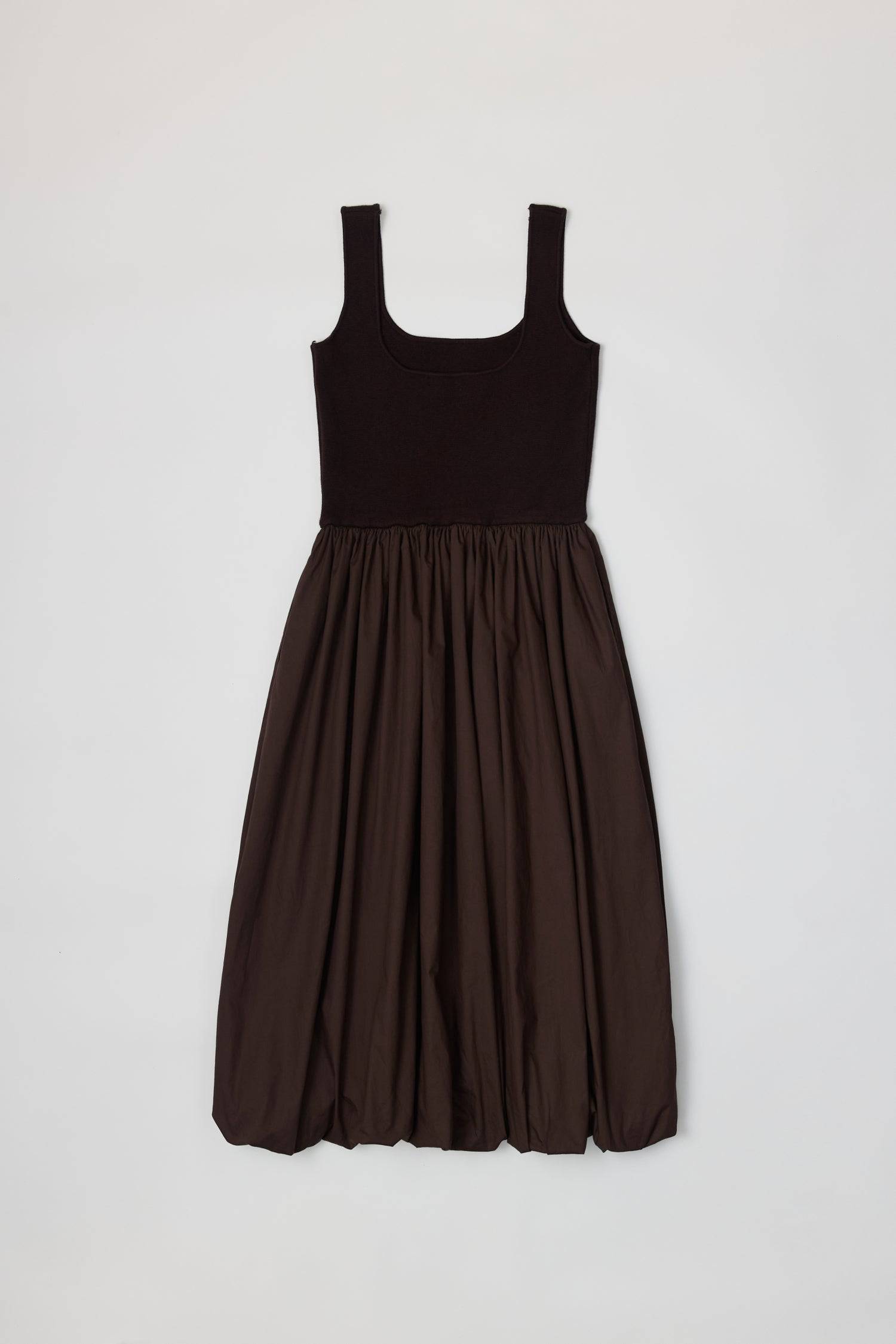 The Bella Dress | Midi Bubble Dress with Knit Top The Bella Dress | Midi Bubble Dress with Knit Top