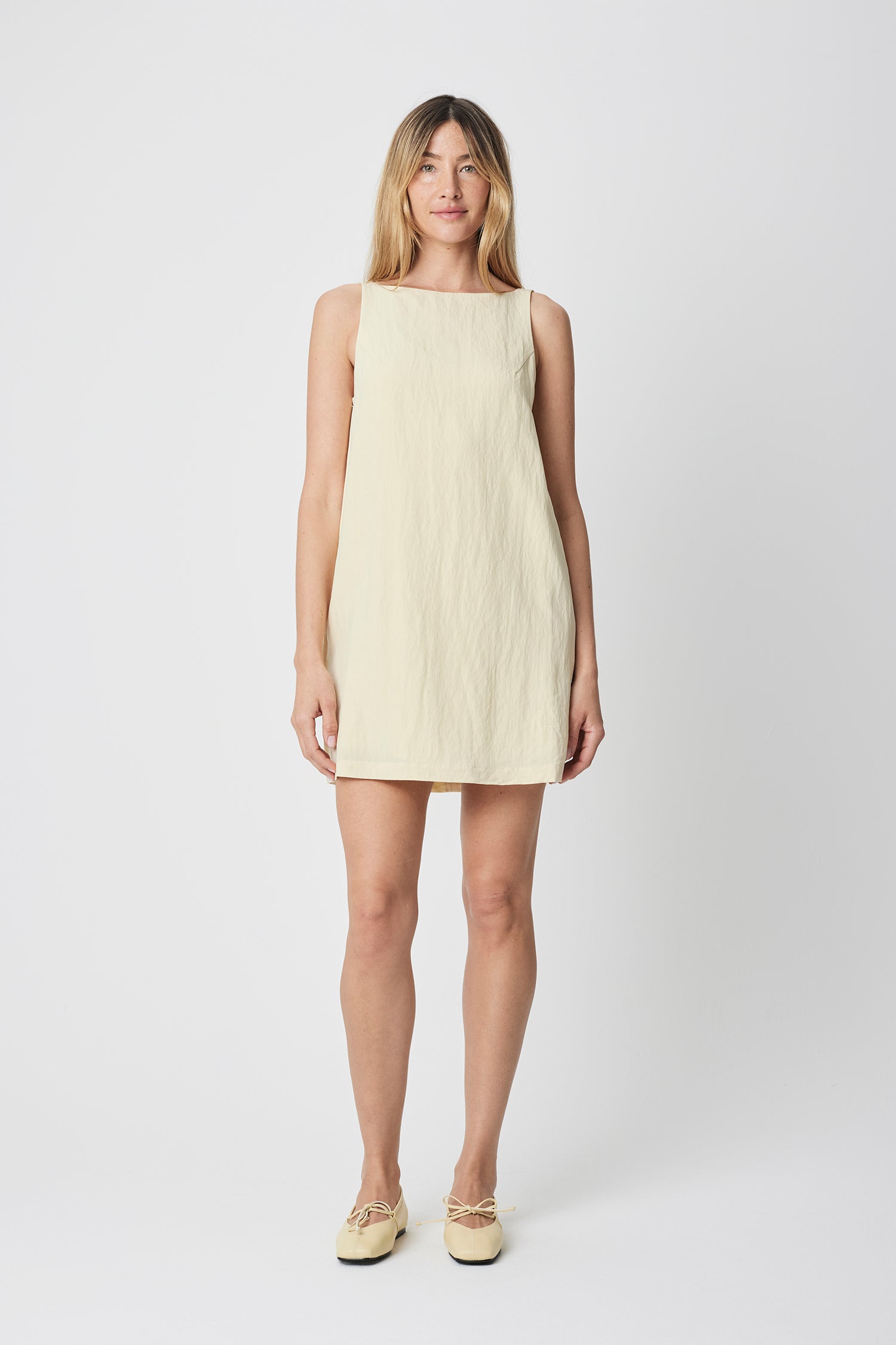 The Piper Dress | Open Back Summer Mini Dress White / S The Piper Dress | Open Back Summer Mini Dress White / S