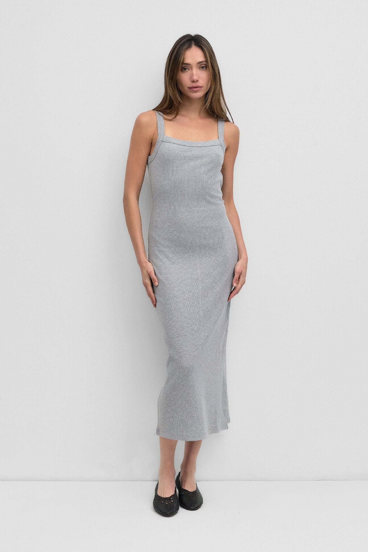 レディースウェア melt the lady logo cross dress gray _megan-6475-65112-992-a.jpg