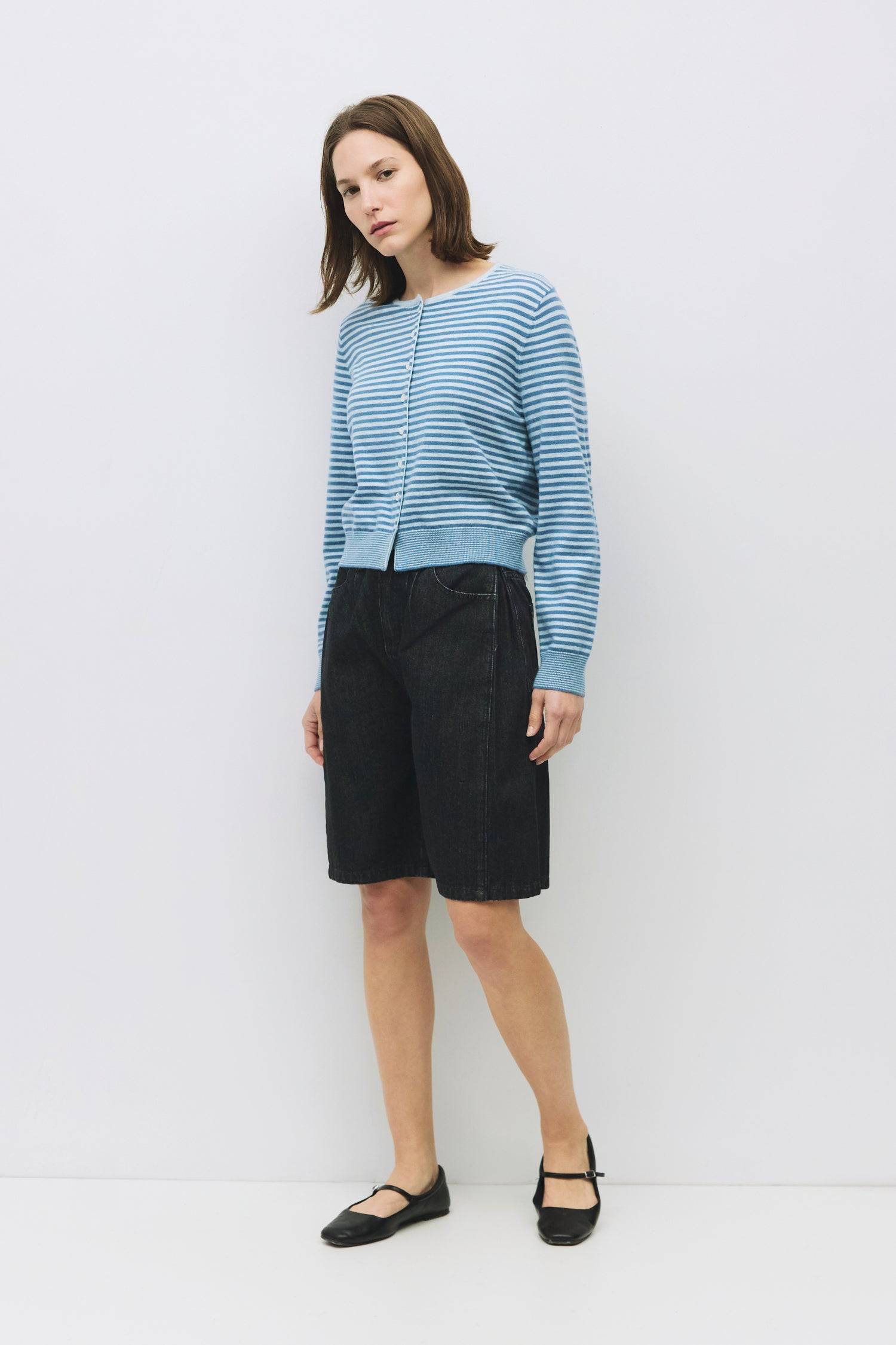 The Montana Cardigan | Striped Button-Down Cardigan