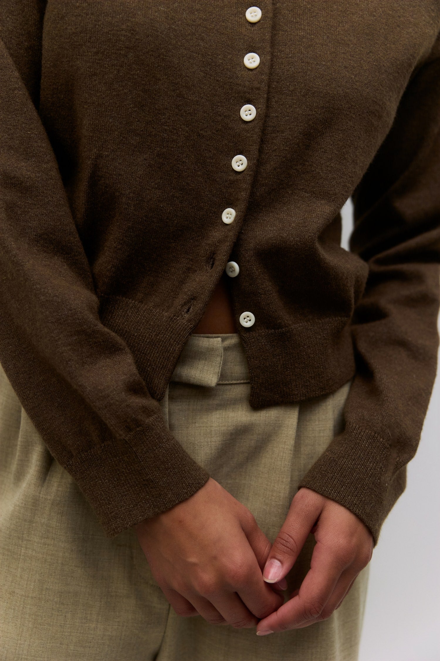 The Brooks Cardigan | High Neck Cardigan