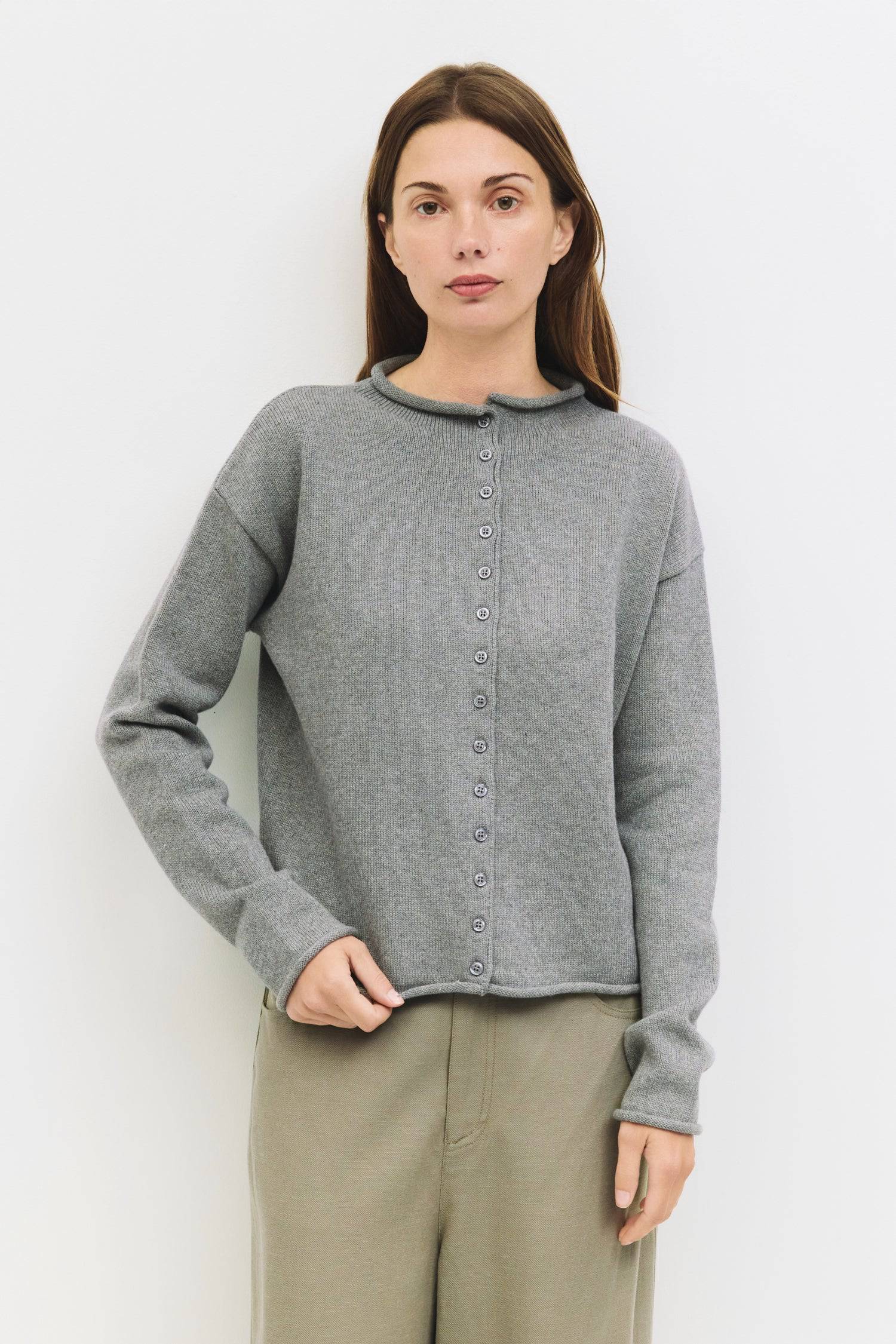 9045599453405, The Marlo Cardigan, Outerwear, Mod Ref, Basic,Basics,Button up,Cardigan,Casual,cf-color-oatmeal,cf-size-l,cf-size-m,cf-size-s,cf-size-xl,cf-size-xs,cf-vendor-mod-ref,Colder Seasons,Collar,collared,Cotton,fall,heavy weight,Knit,Mod Ref,modref,new,nylon,Pullover,Relaxed,Relaxed Fit,Rib Knit,rolled hem,set,Soft Knit,tonal,tonal buttons,Transitional,winter,Women's, Information The Marlo Cardigan is crafted from a midweight knit with a relaxed silhouette. Designed with a rolled crewneck, cuffs, an