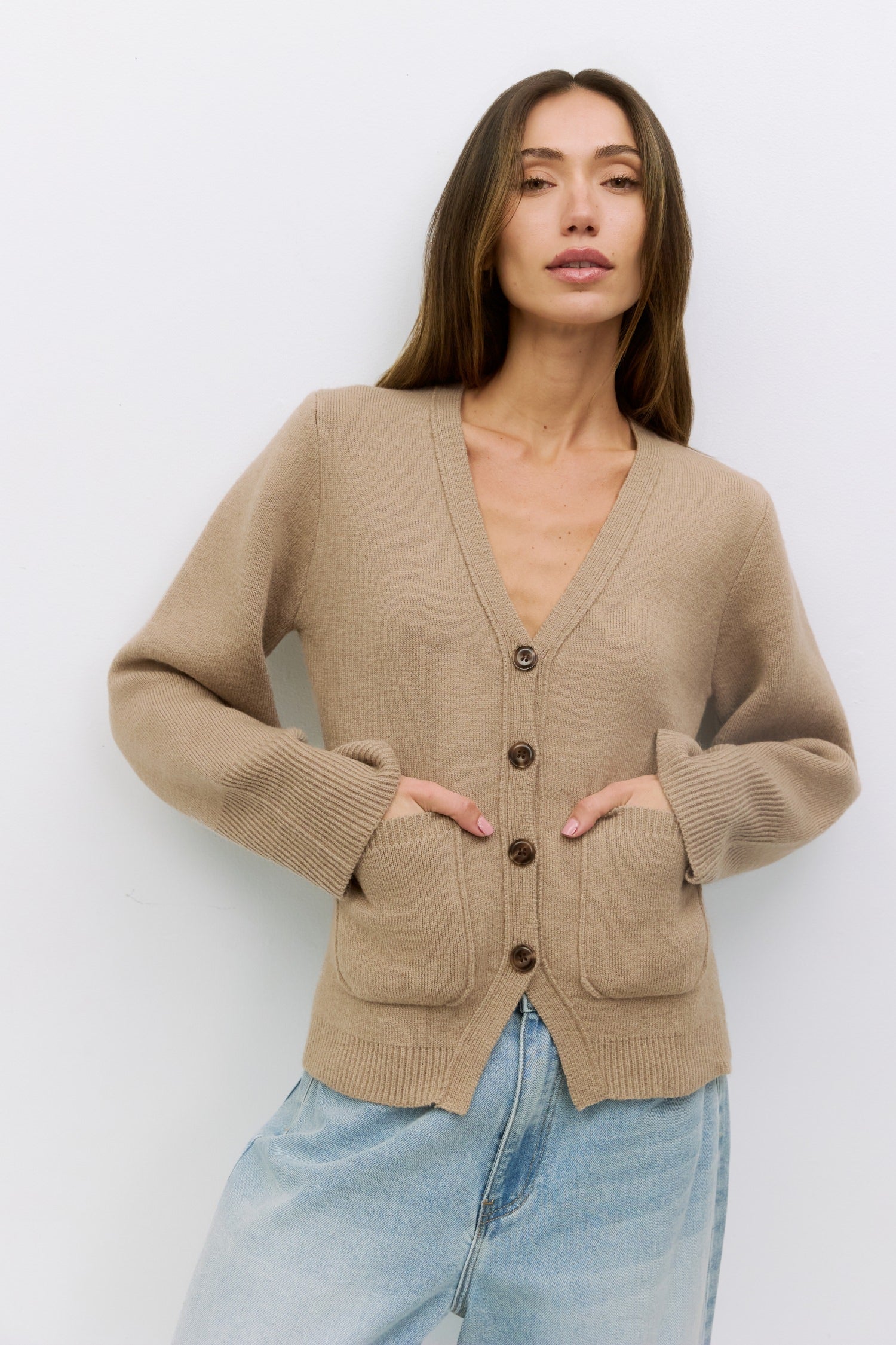 The Mona Cardigan | Wide Sleeve Fitted Cardigan