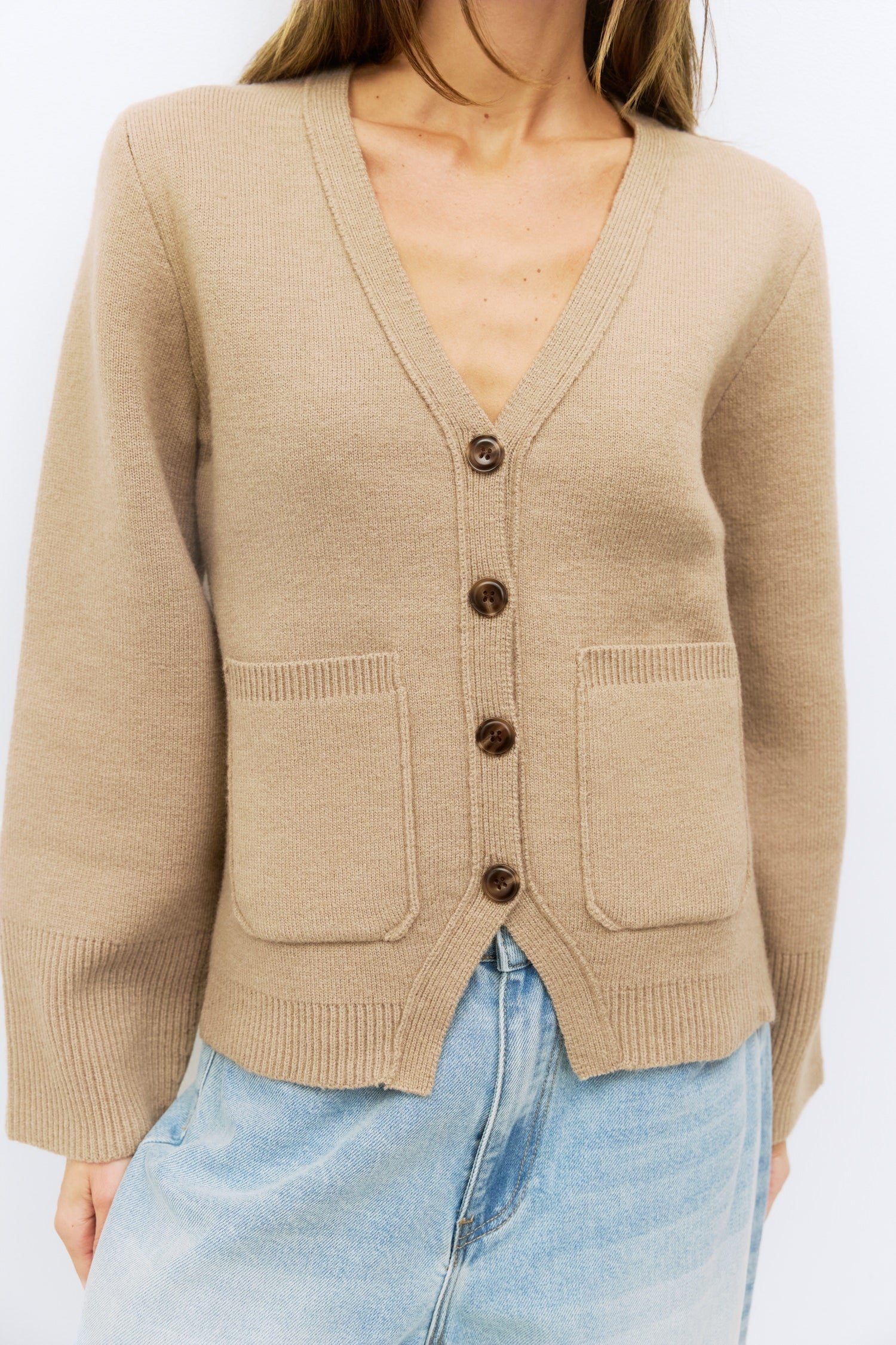 The Mona Cardigan | Wide Sleeve Fitted Cardigan