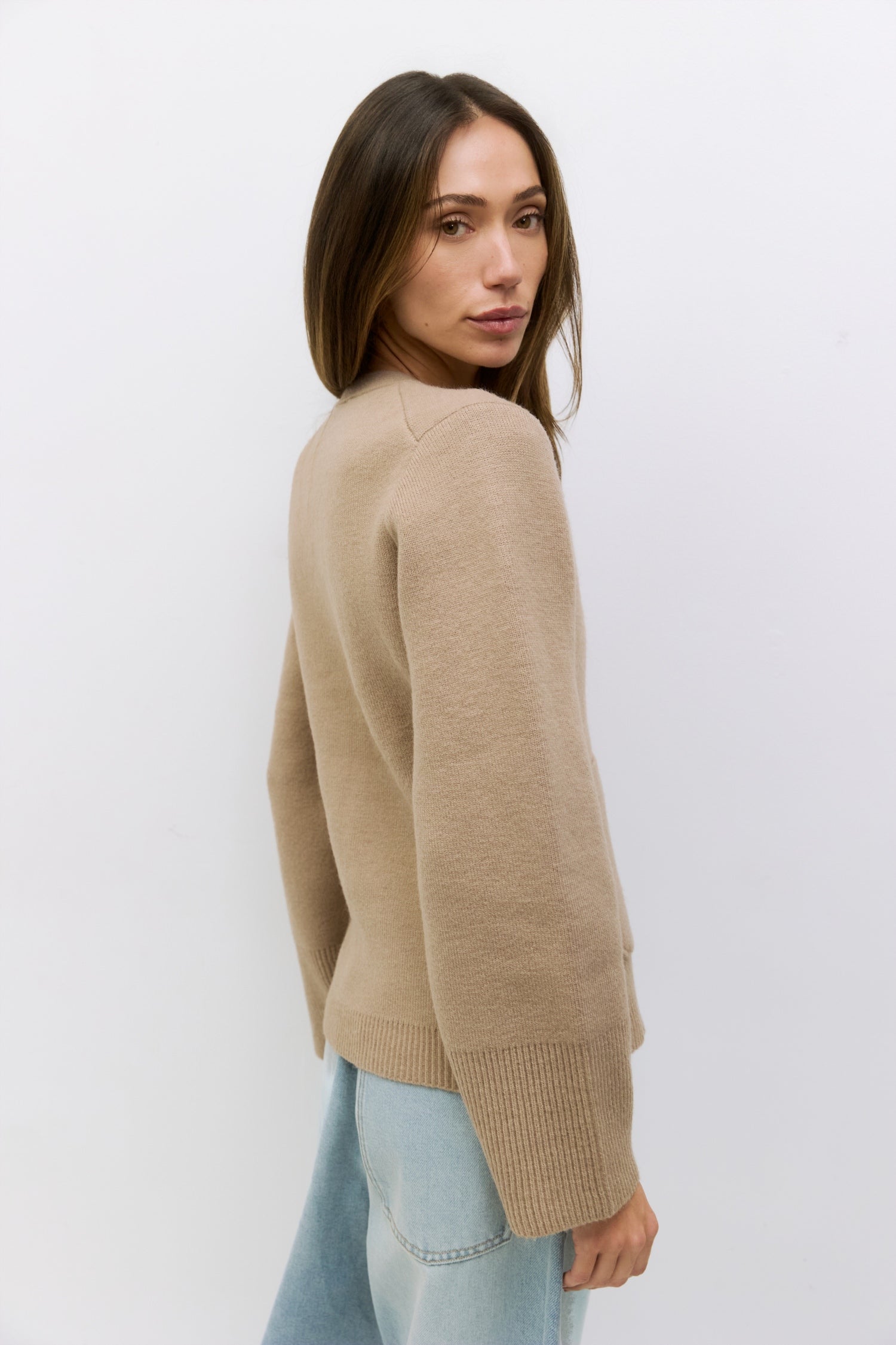 The Mona Cardigan | Wide Sleeve Fitted Cardigan