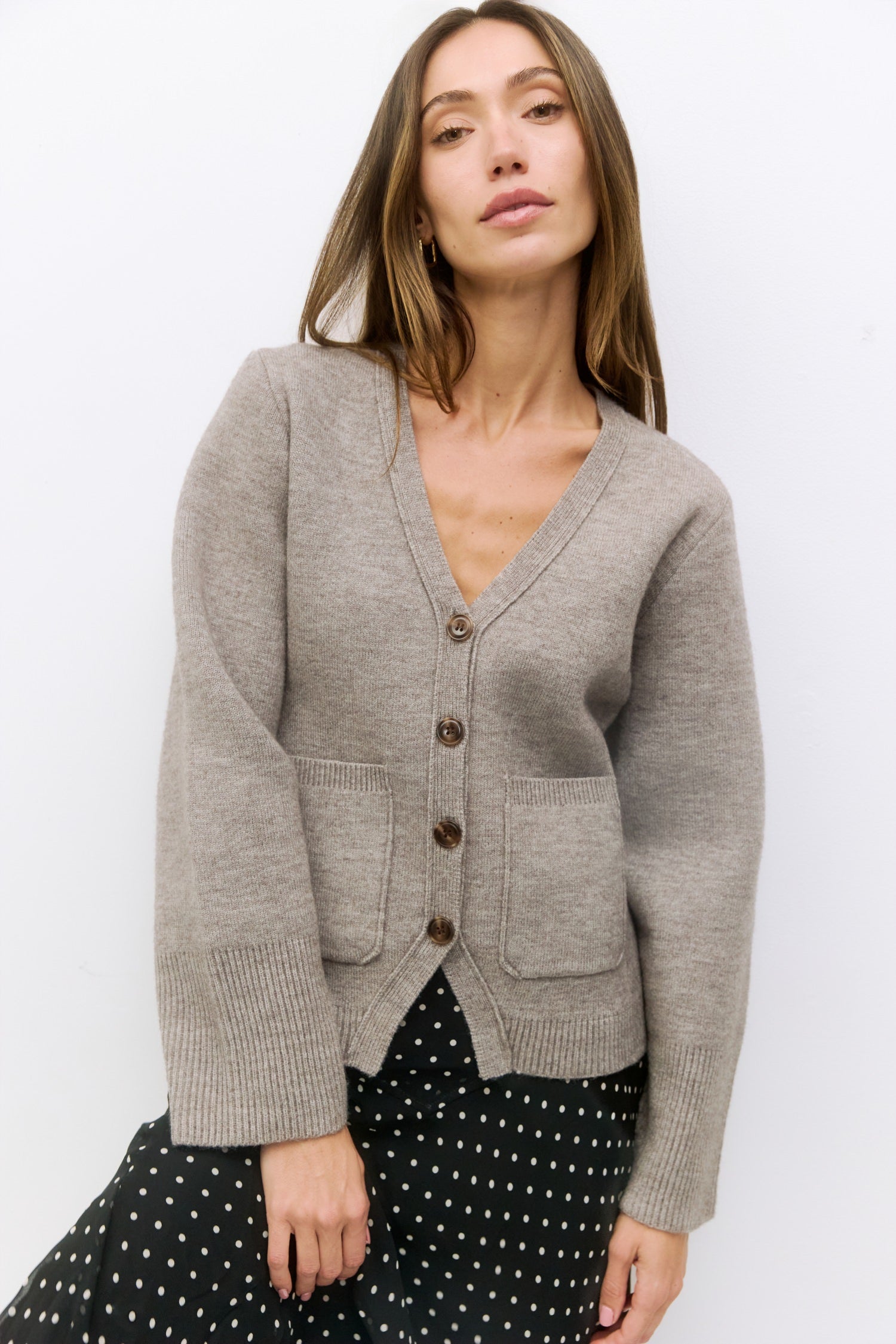 The Mona Cardigan | Wide Sleeve Fitted Cardigan
