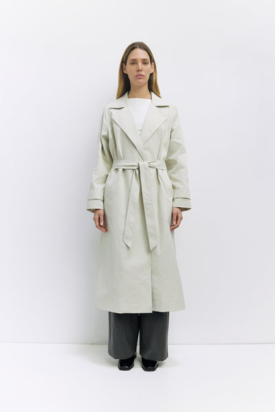 The Diane Coat | Brushed Twill Trench Coat