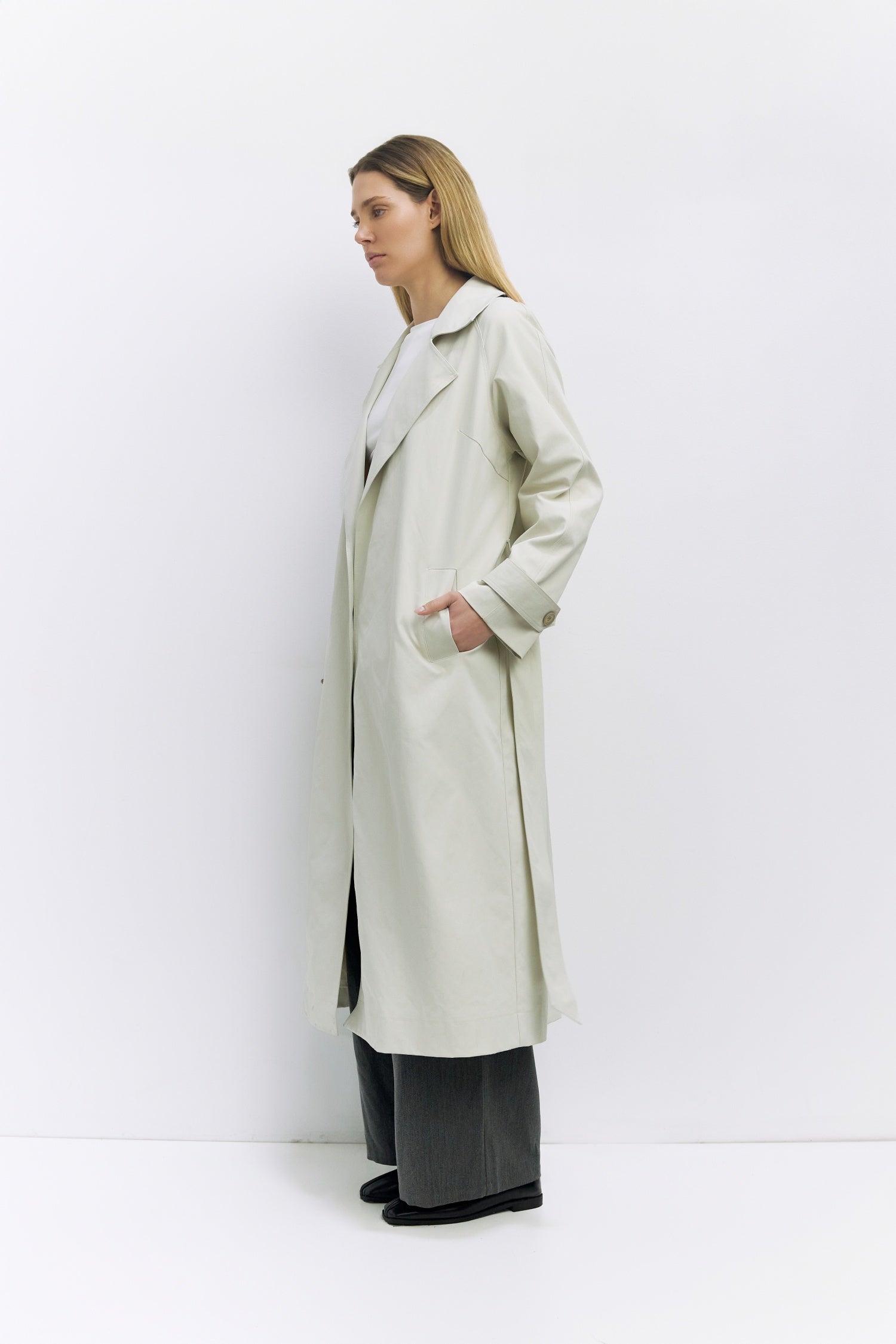 The Diane Coat | Brushed Twill Trench Coat