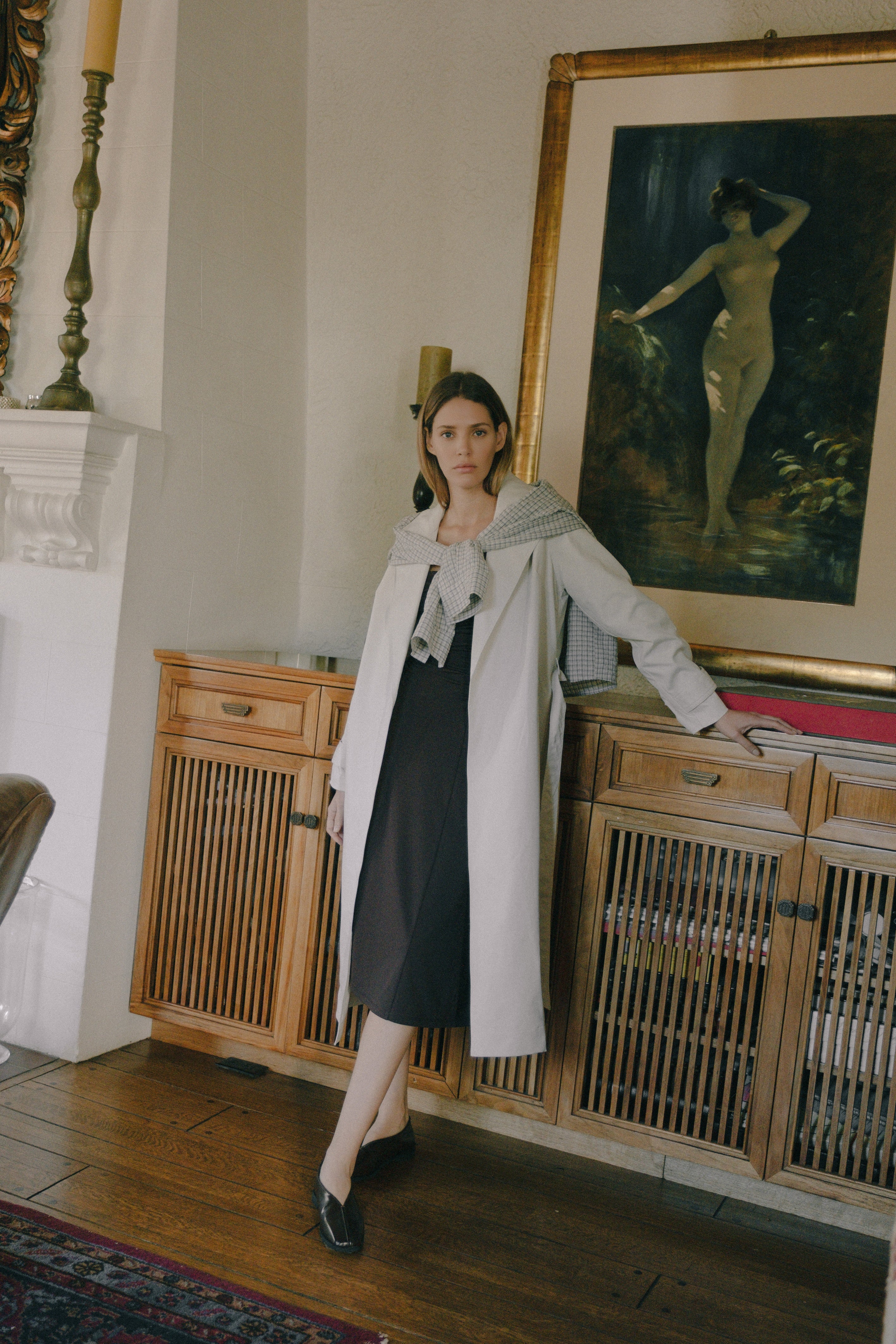 The Diane Coat | Brushed Twill Trench Coat