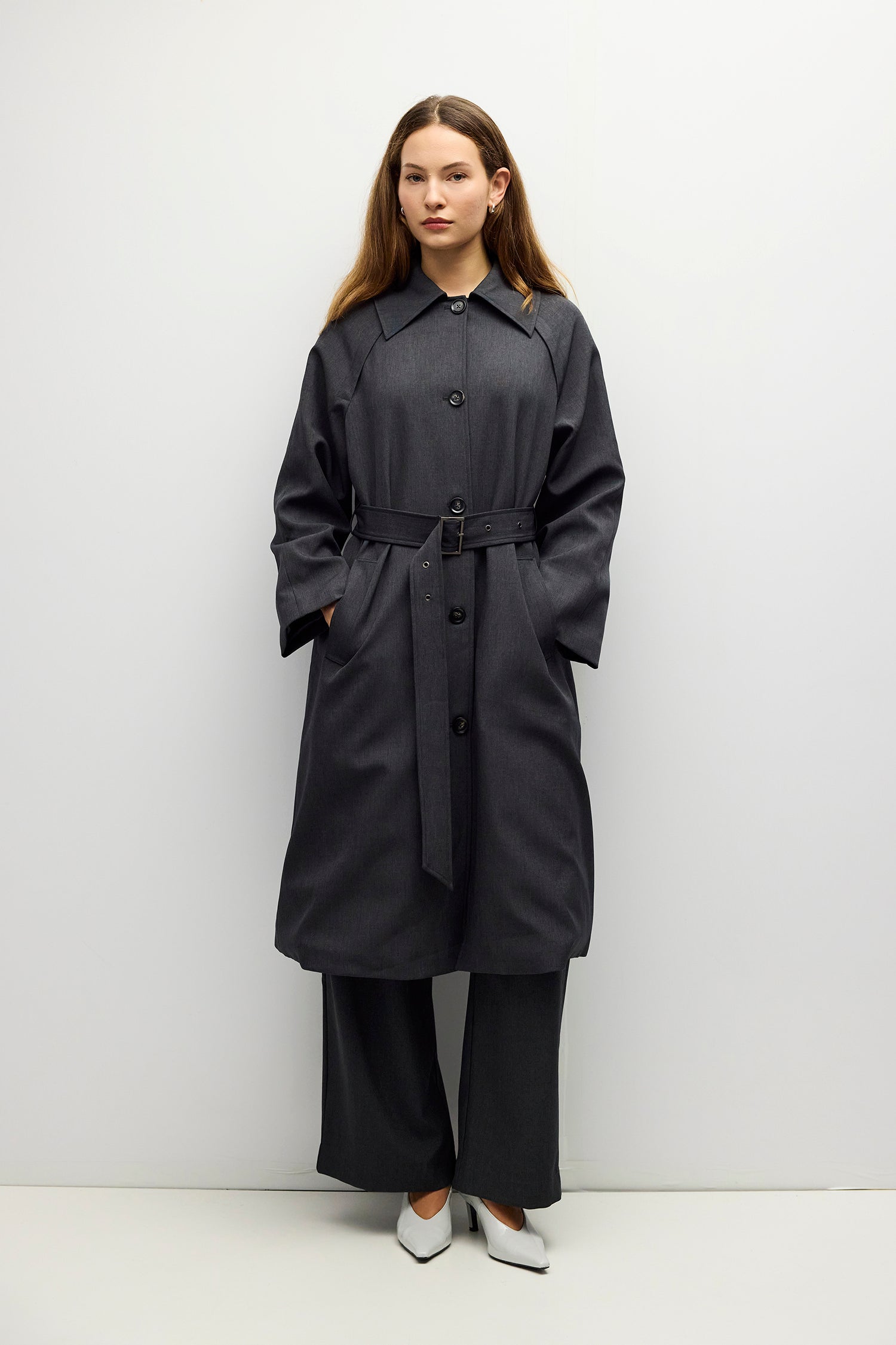 The Blair Coat | Belted Trench Coat