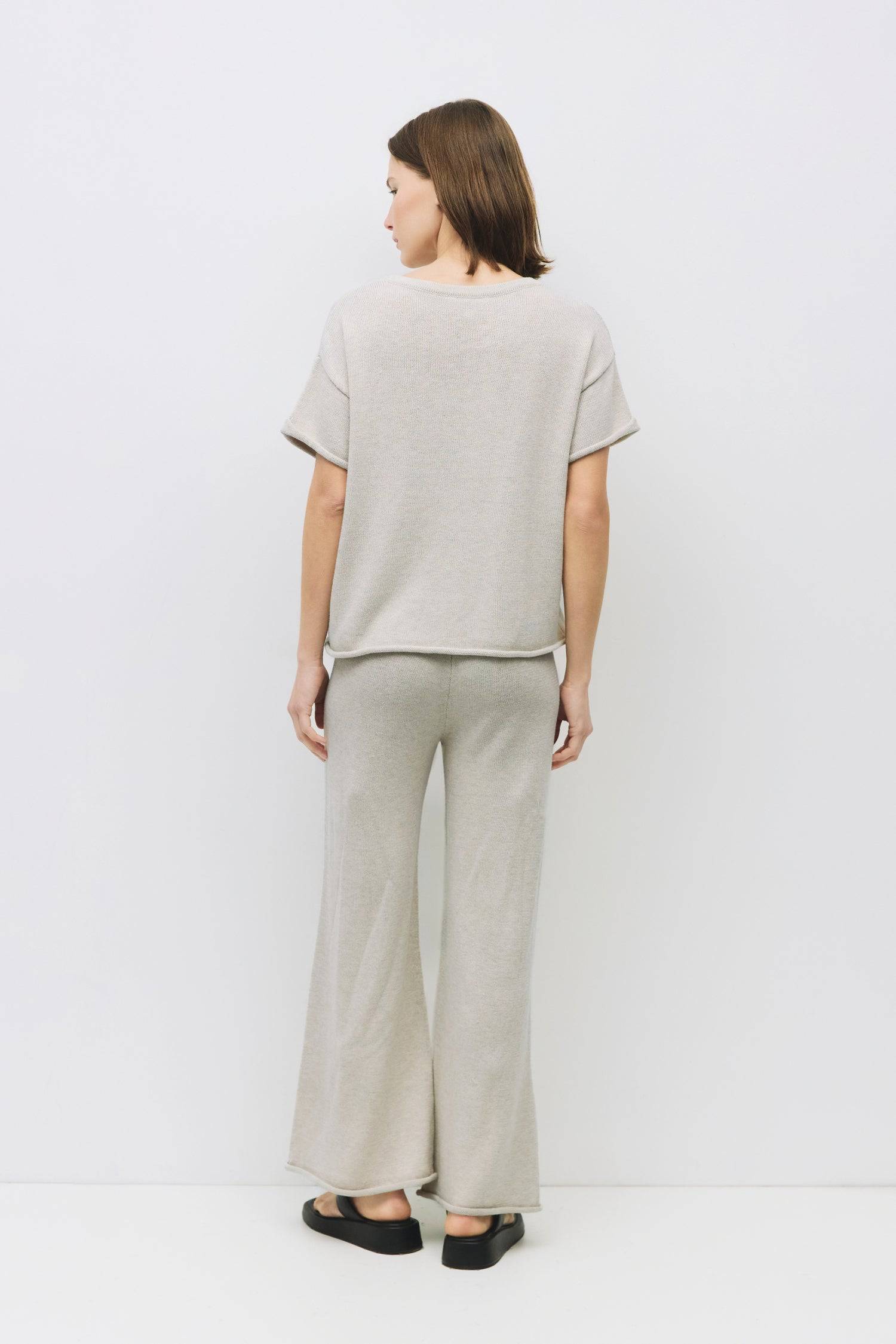 9045198602461, The Colleen Pants, Bottoms, Mod Ref, Basic,Basics,Bottoms,Casual,cf-color-oatmeal,cf-size-l,cf-size-m,cf-size-s,cf-vendor-mod-ref,Comfortable,Elastic,Elastic Waist,Everyday,Front Pocket,Long Pants,matching,Matching Set,mid rise,mid weight,modref,Oatmeal,Pants,Patch Pockets,Pleated,Pockets,raw hem,rolled hem,Sets,Spring,straight fit,Transitional,women,Womens, Information The Colleen Pants are wide-leg knit trousers with a relaxed fit and raw roll-up hem detailing for a laid-back vibe. Made fro